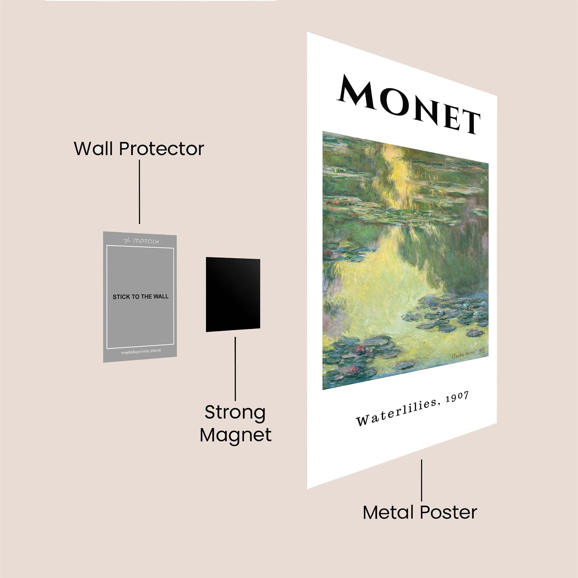 Monet Serene Safe Wall Magnetic / M