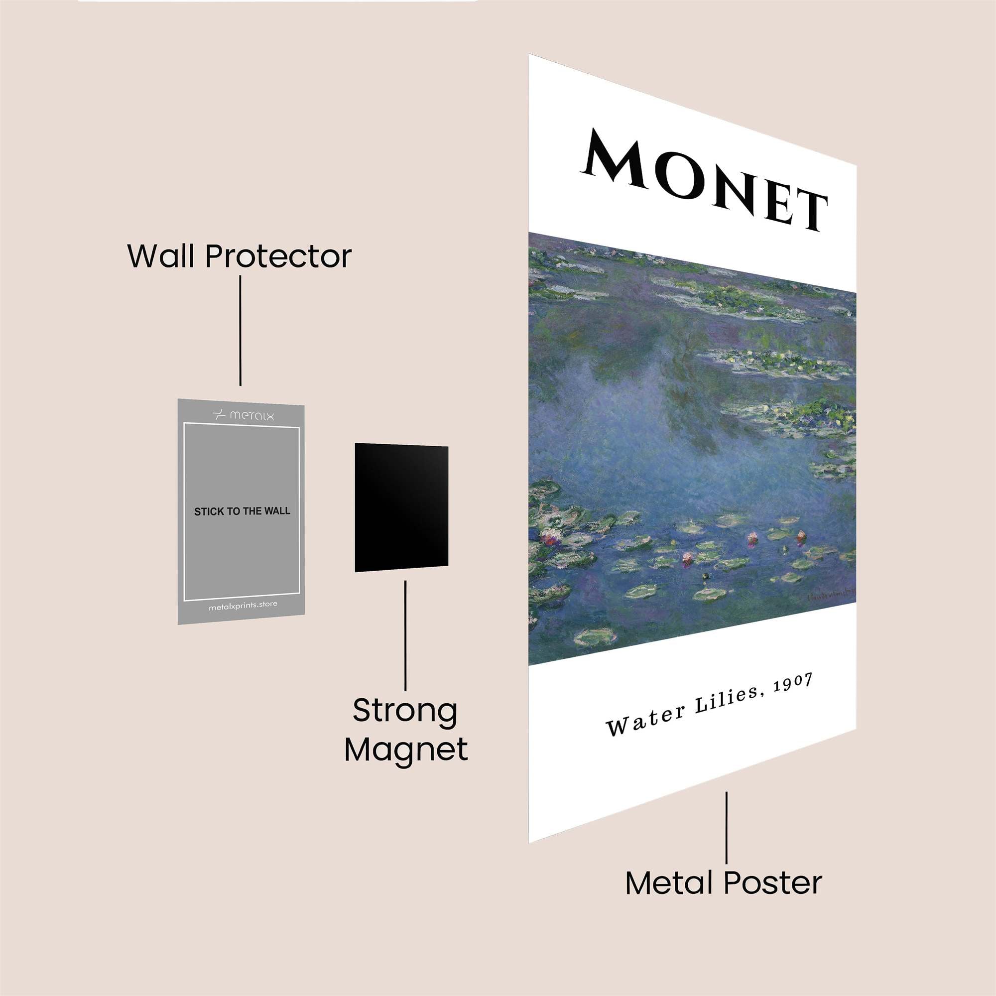 Monet Serenity Safe Wall Magnetic / M