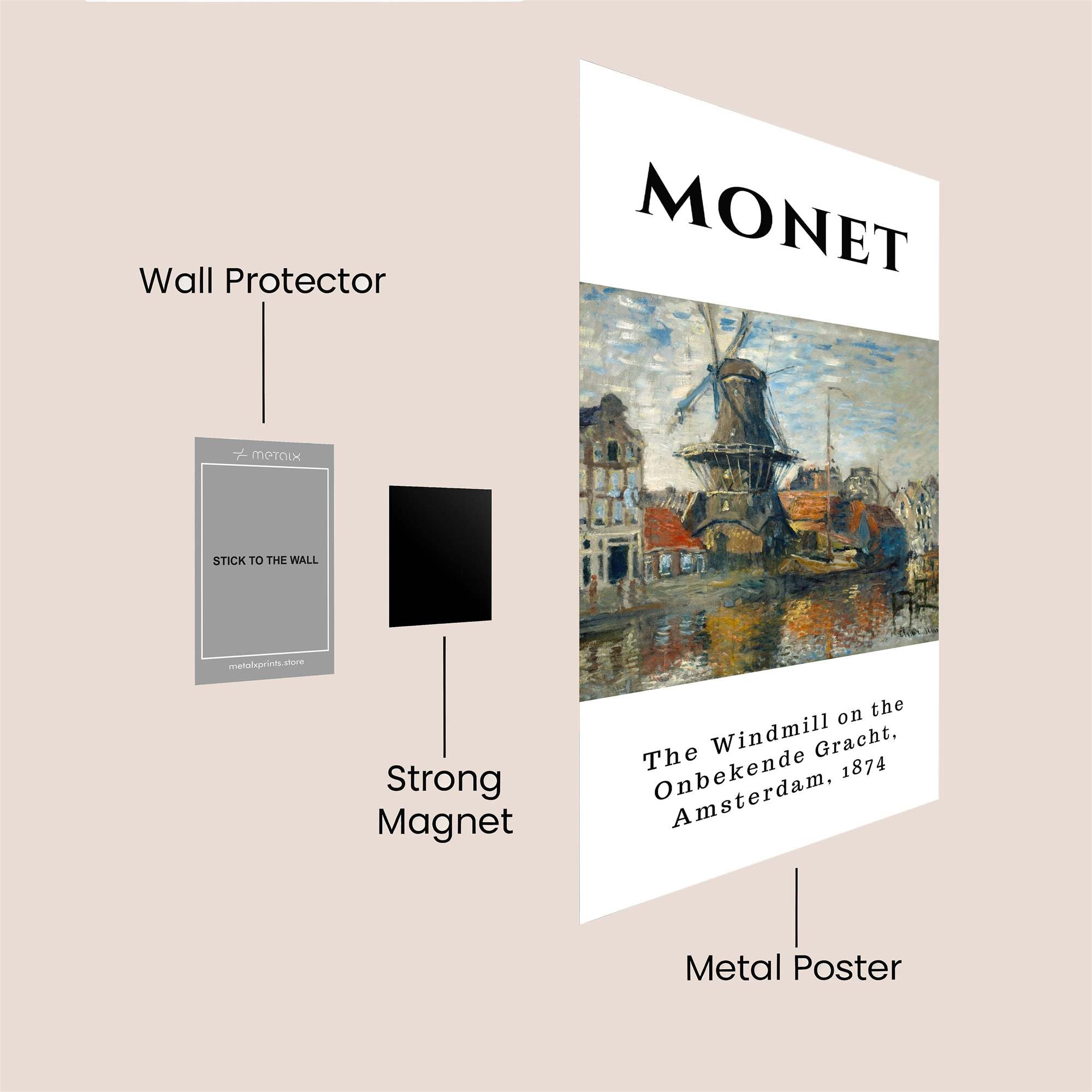 Monet Serenity Safe Wall Magnetic / M
