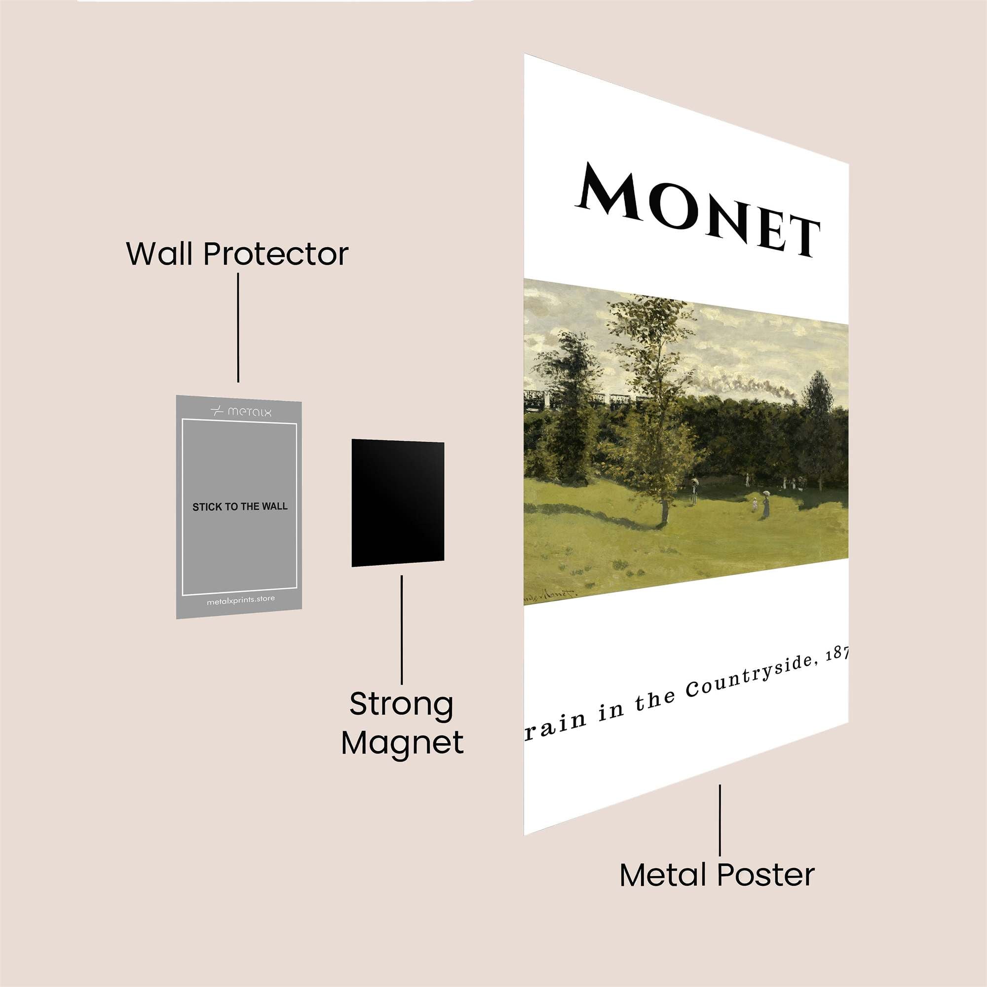 Monet Serenity Safe Wall Magnetic / M