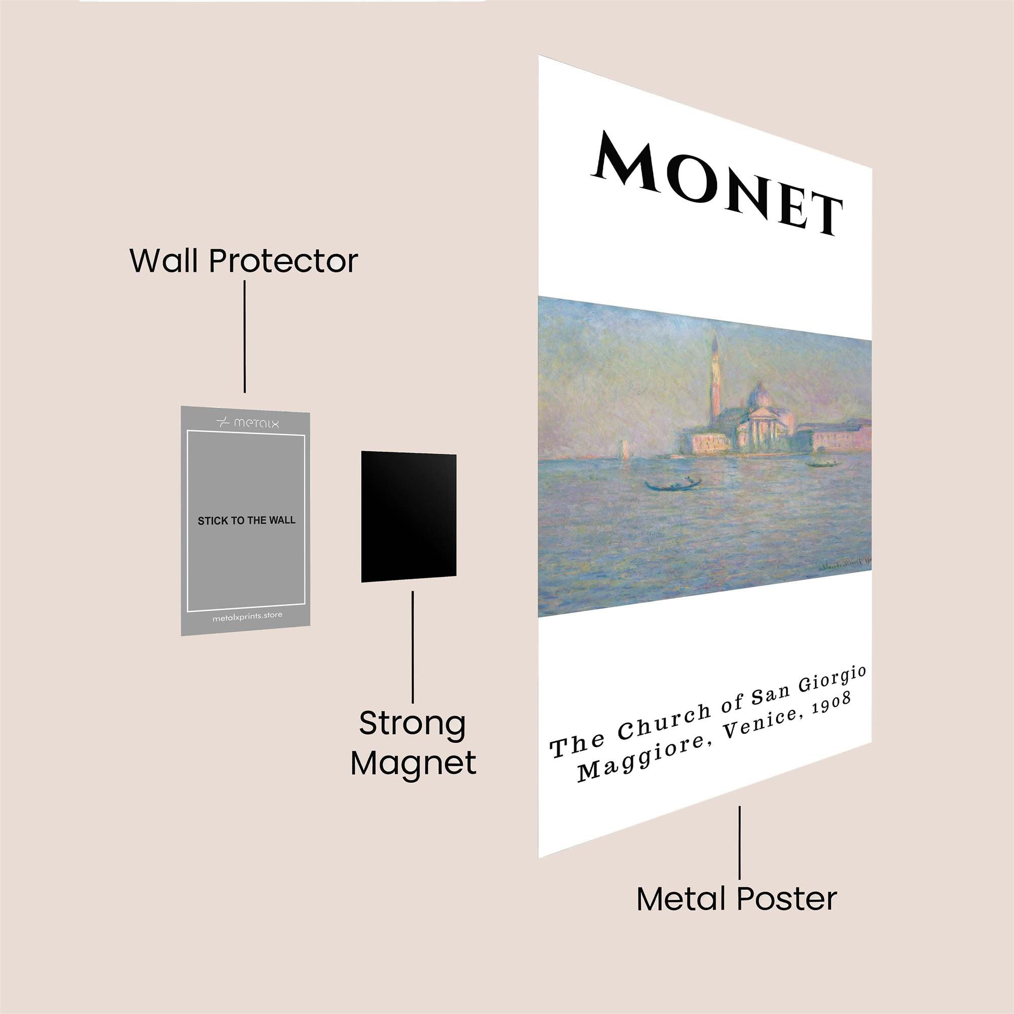Monet Serenity Safe Wall Magnetic / M