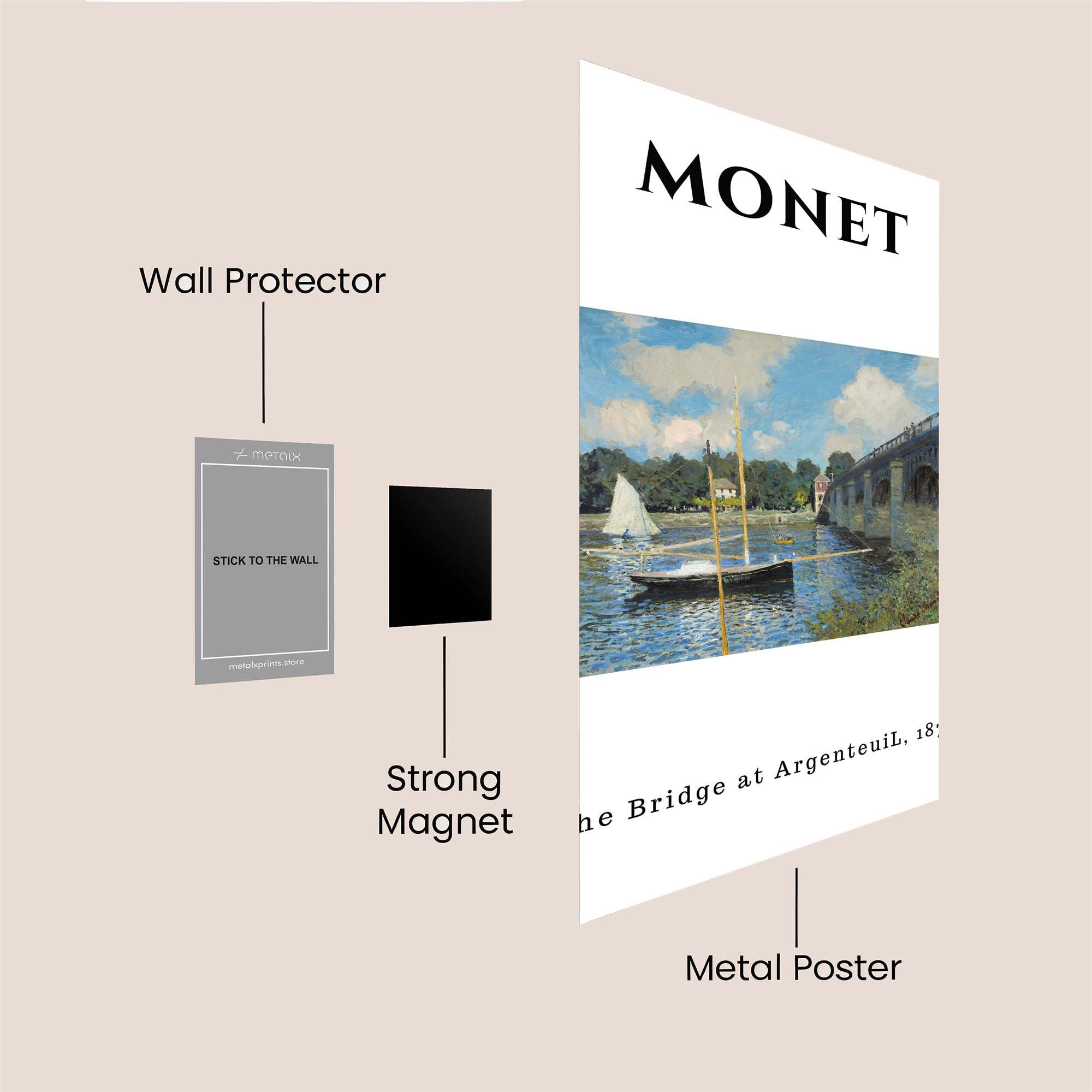 Monet Serenity Safe Wall Magnetic / M
