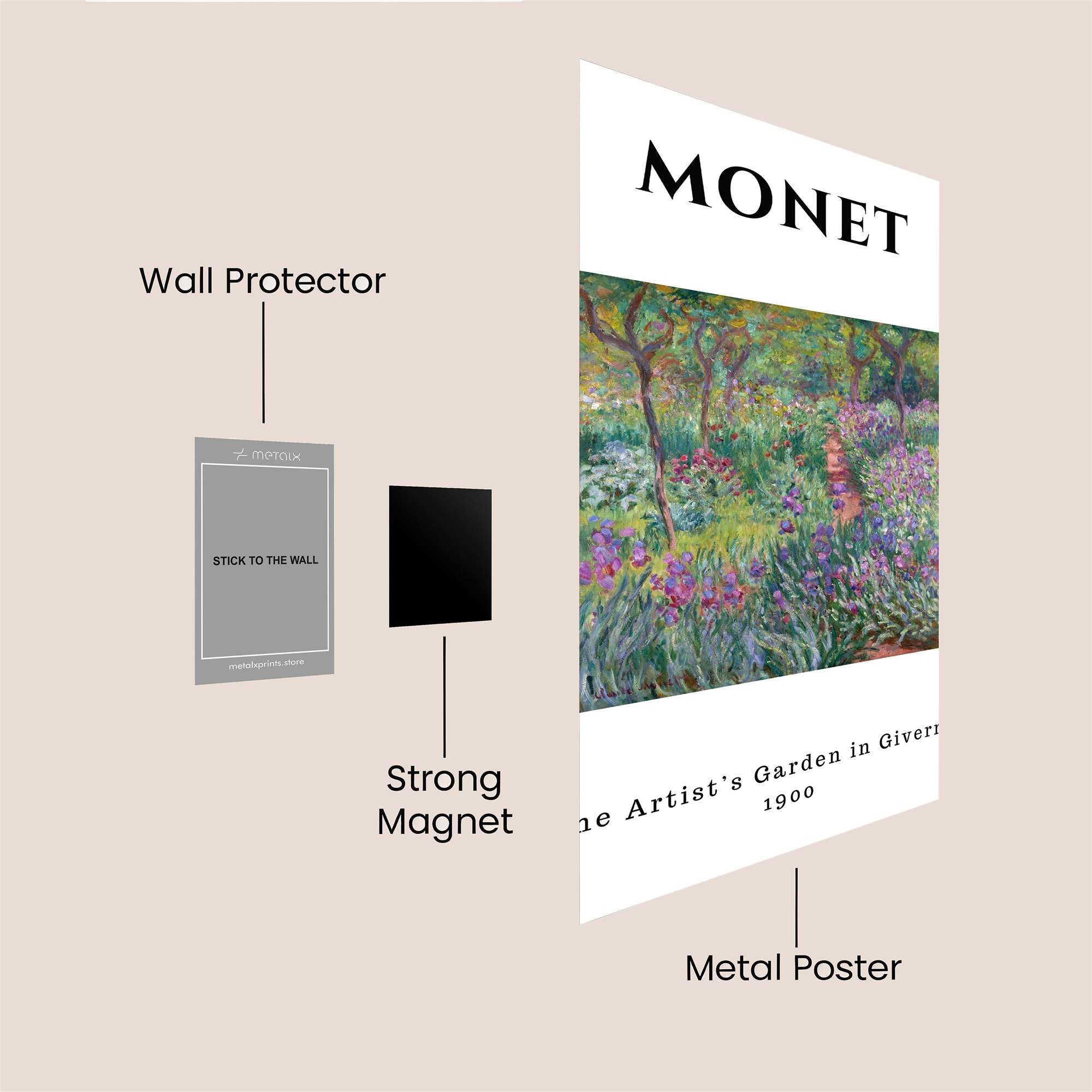 Monet Serenity Safe Wall Magnetic / M