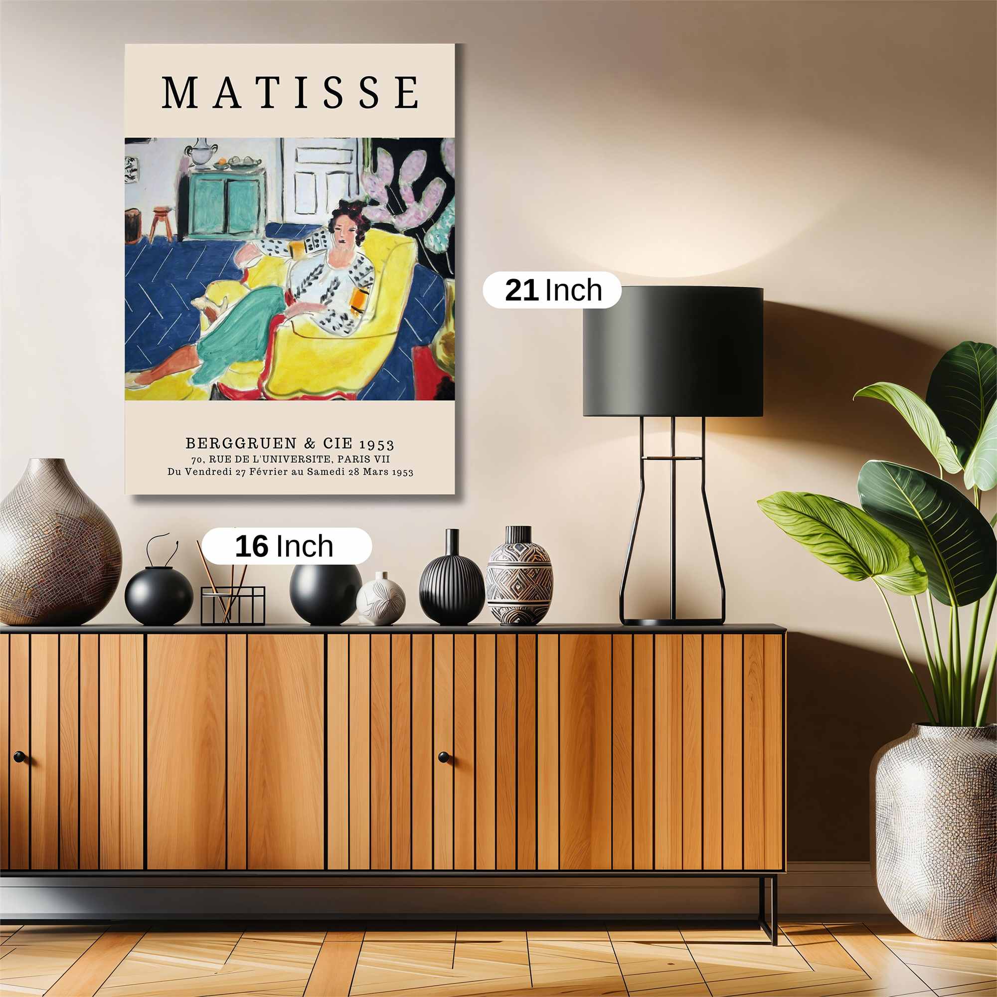 Matisse Reclined Safe Wall Magnetic / M