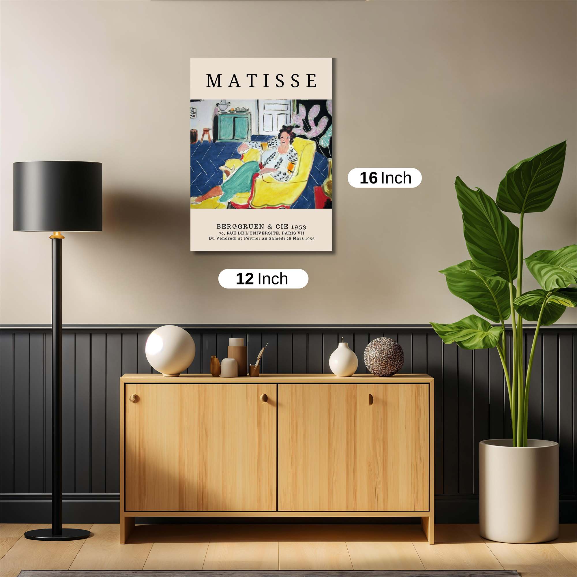 Matisse Reclined Safe Wall Magnetic / M