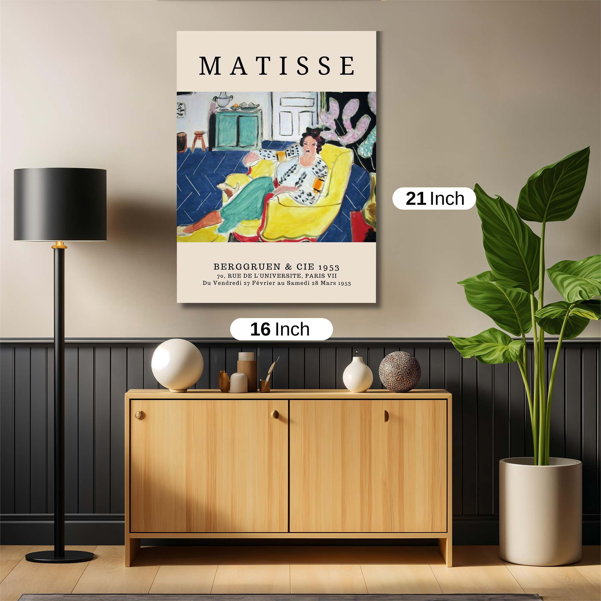 Matisse Reclined Safe Wall Magnetic / M