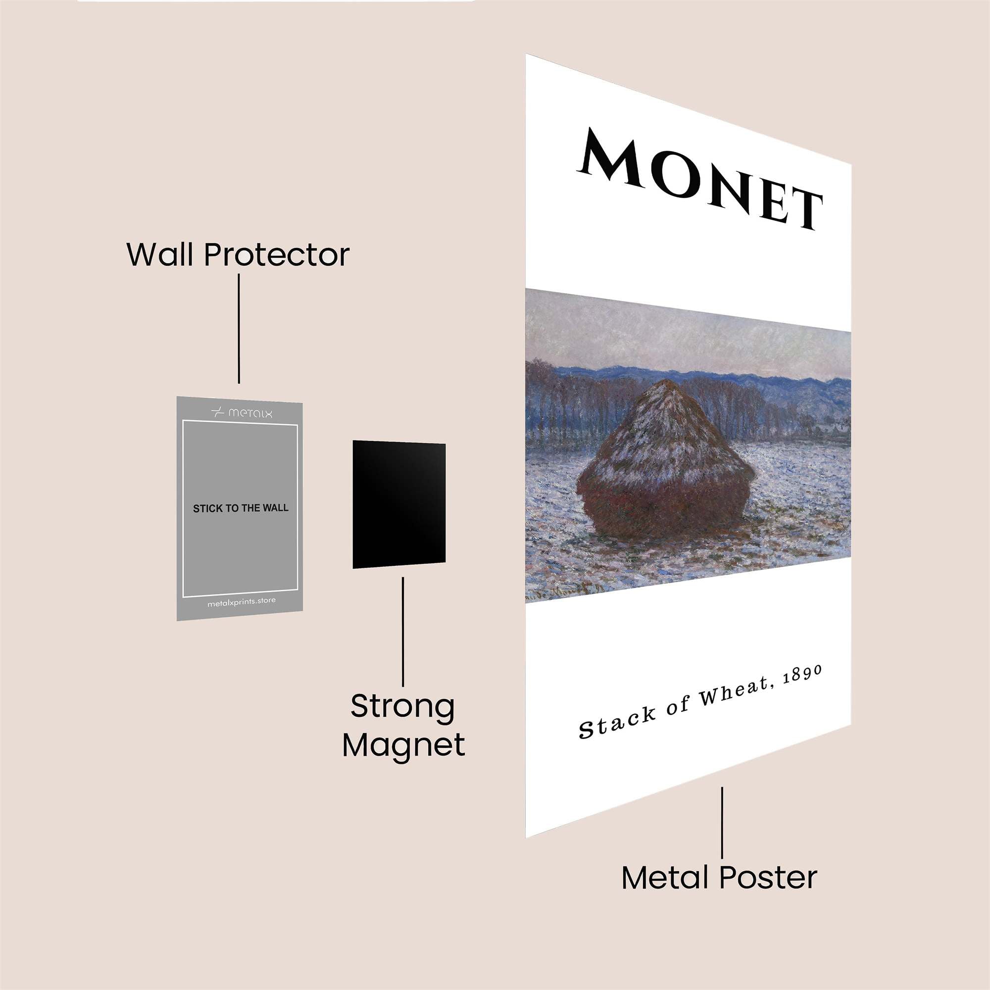 Monet Serene Safe Wall Magnetic / M