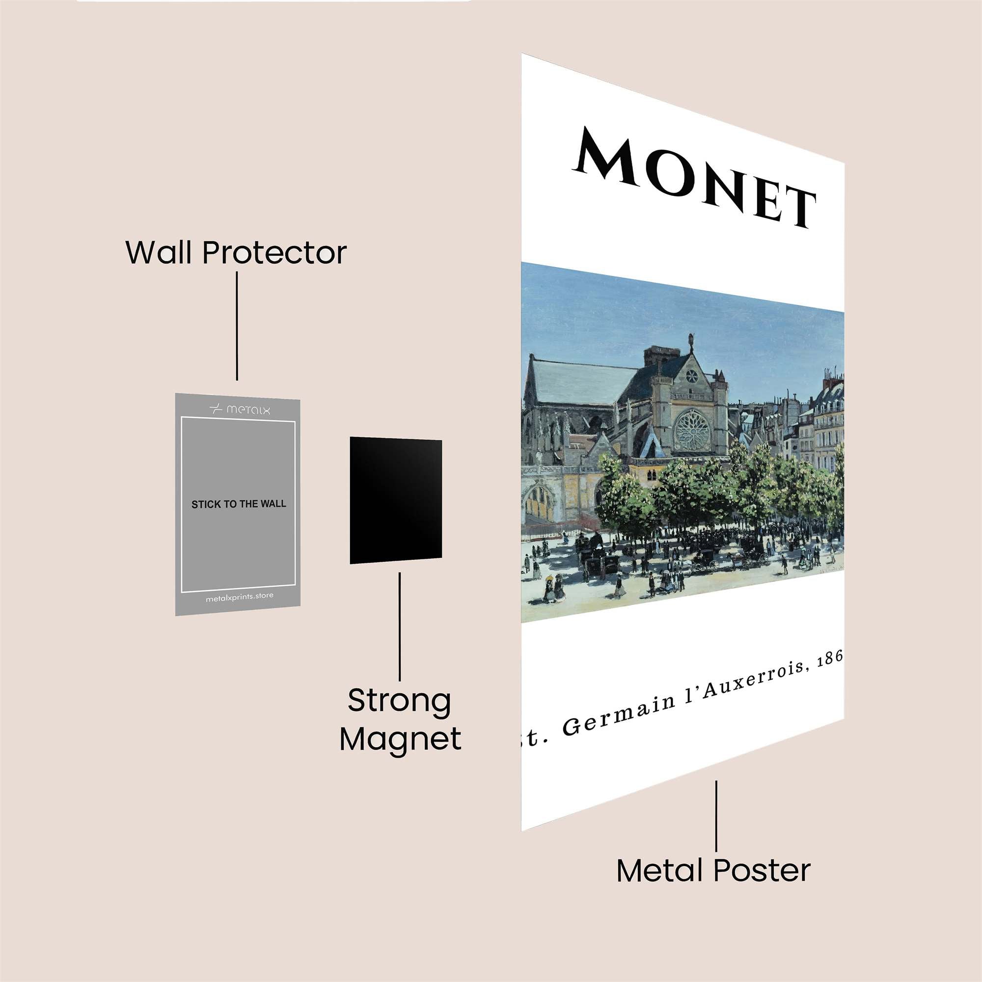 Monet Serenity Safe Wall Magnetic / M