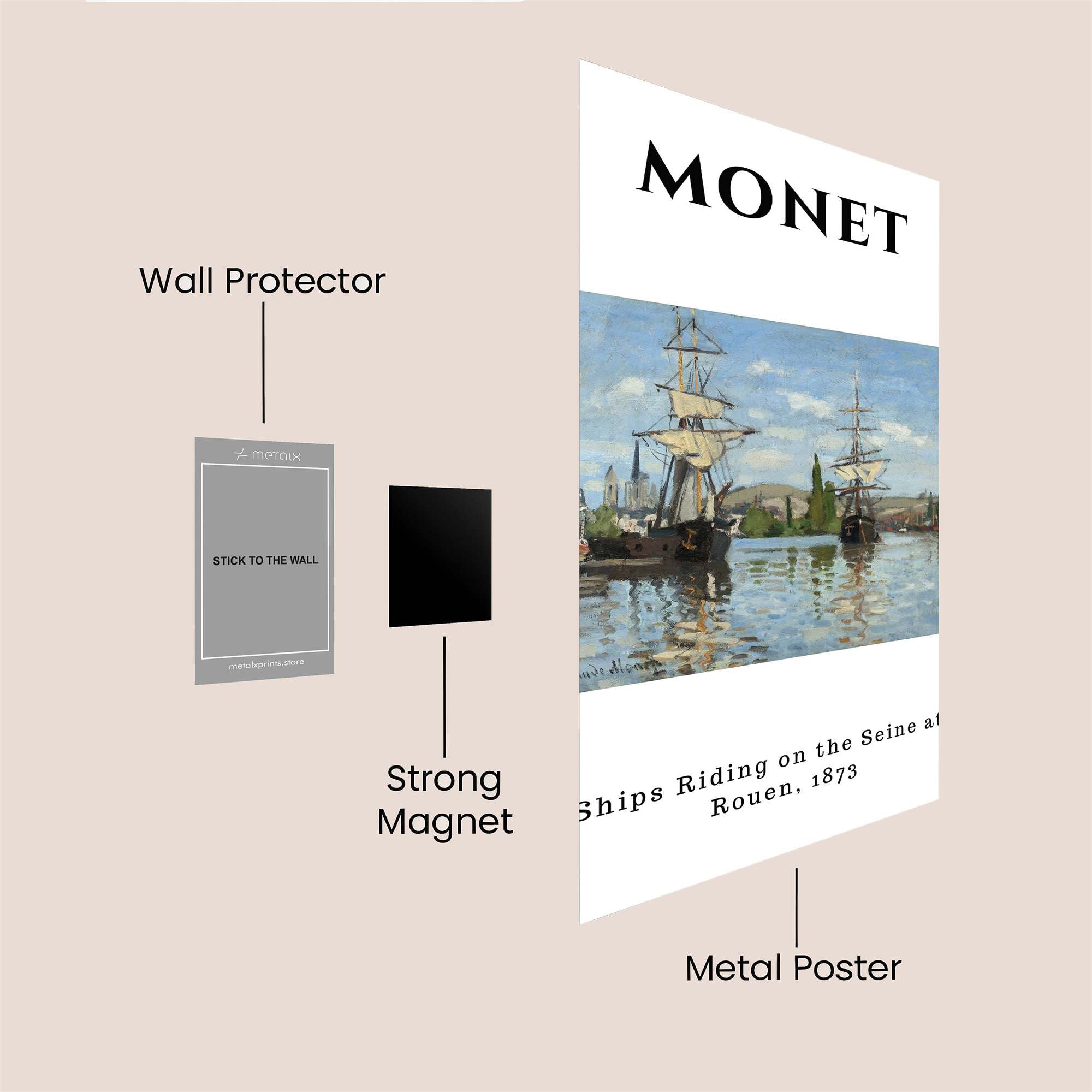 Monet Serenity Safe Wall Magnetic / M