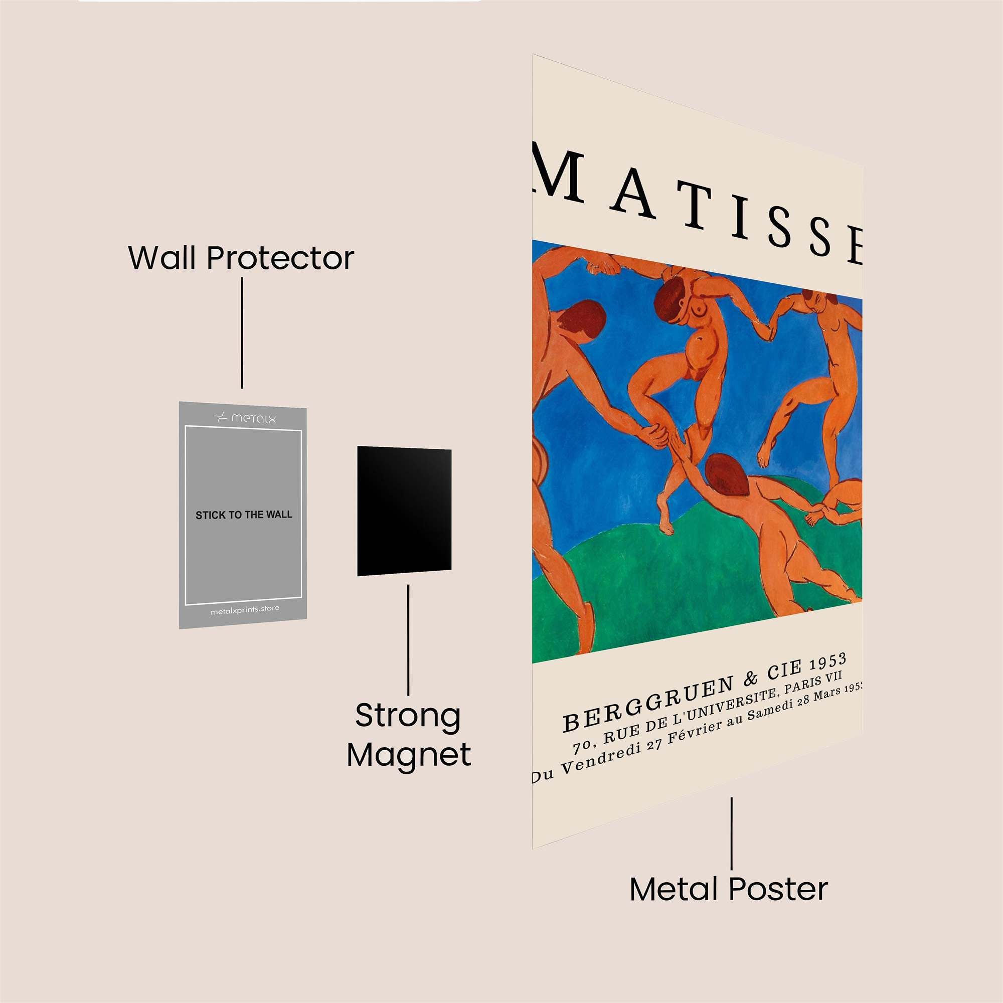 Matisse Dance Safe Wall Magnetic / M