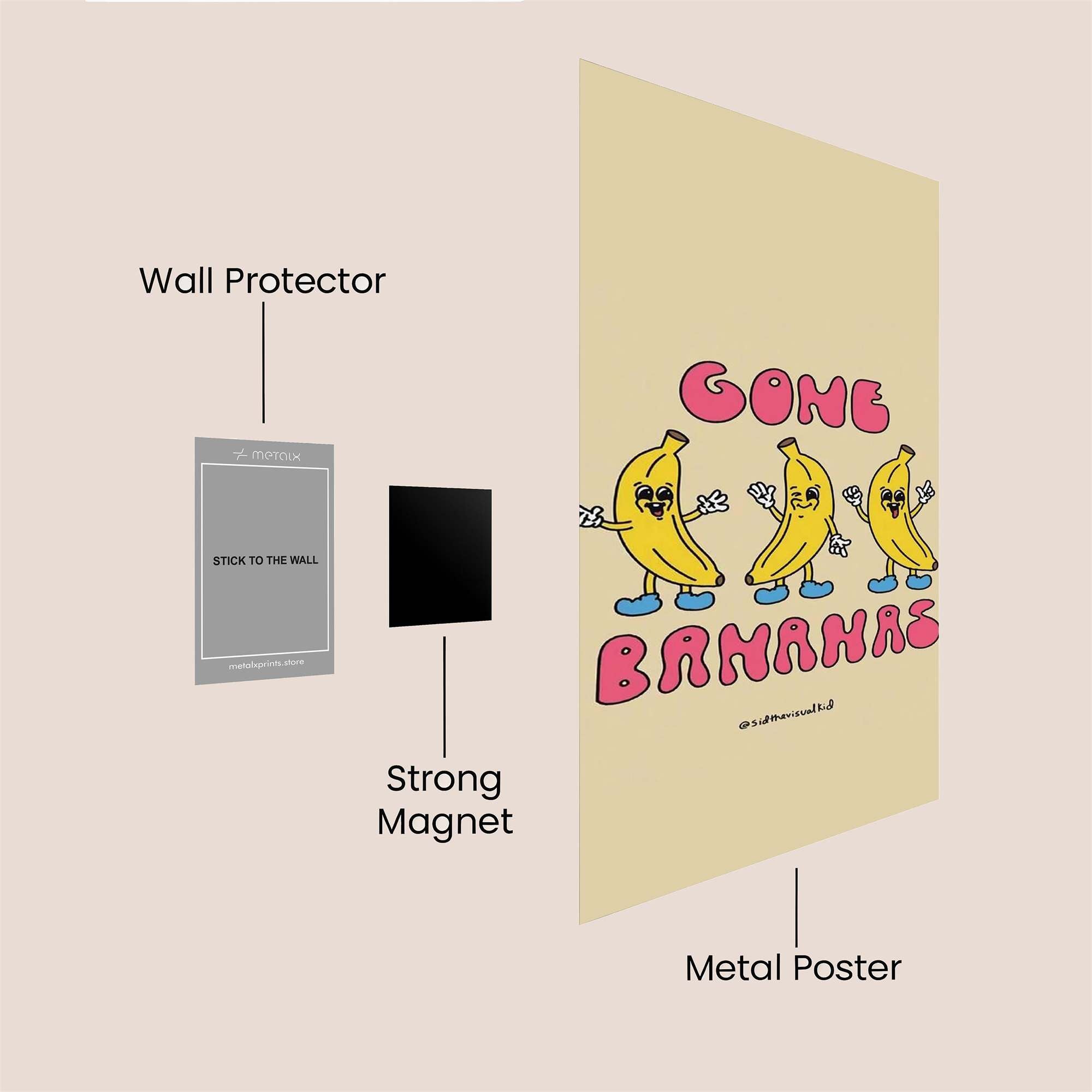 Banana Bonanza Safe Wall Magnetic / M