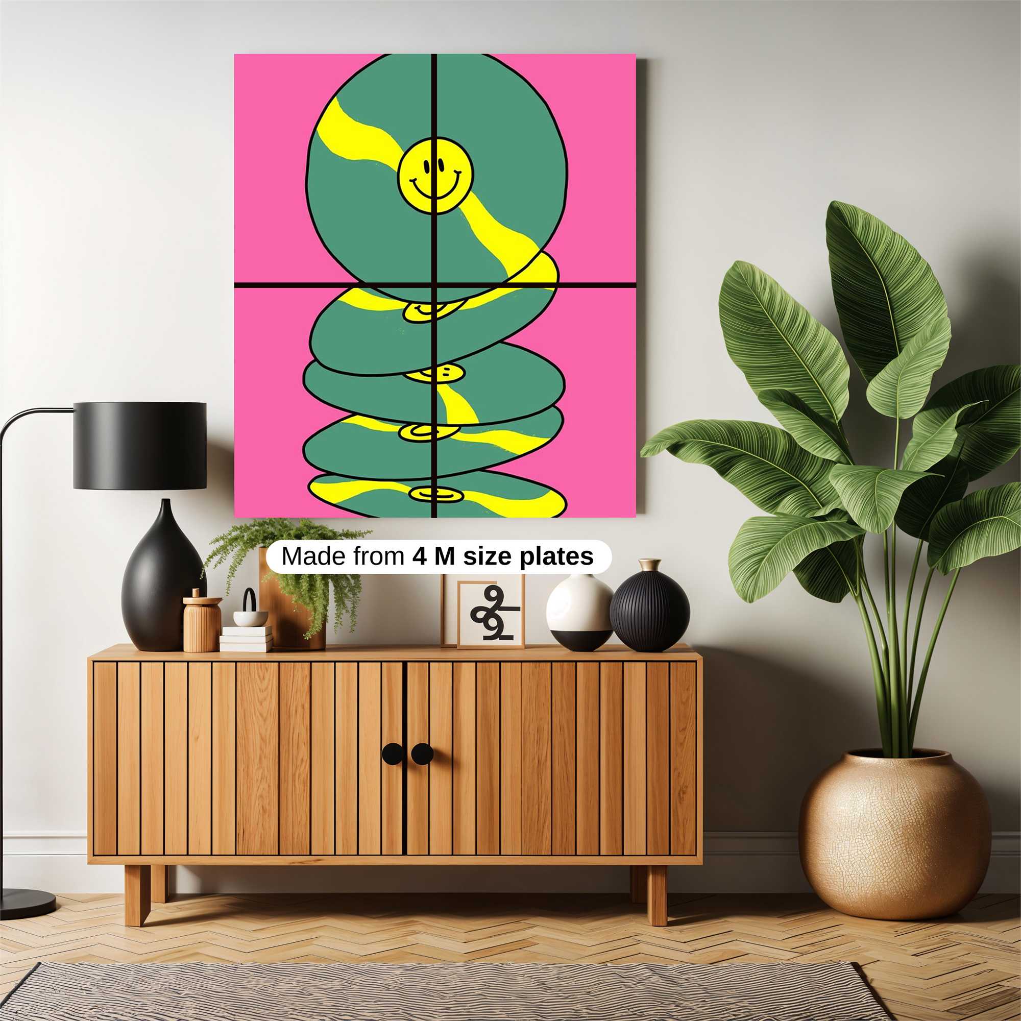 Smiley Stack Safe Wall Magnetic / M