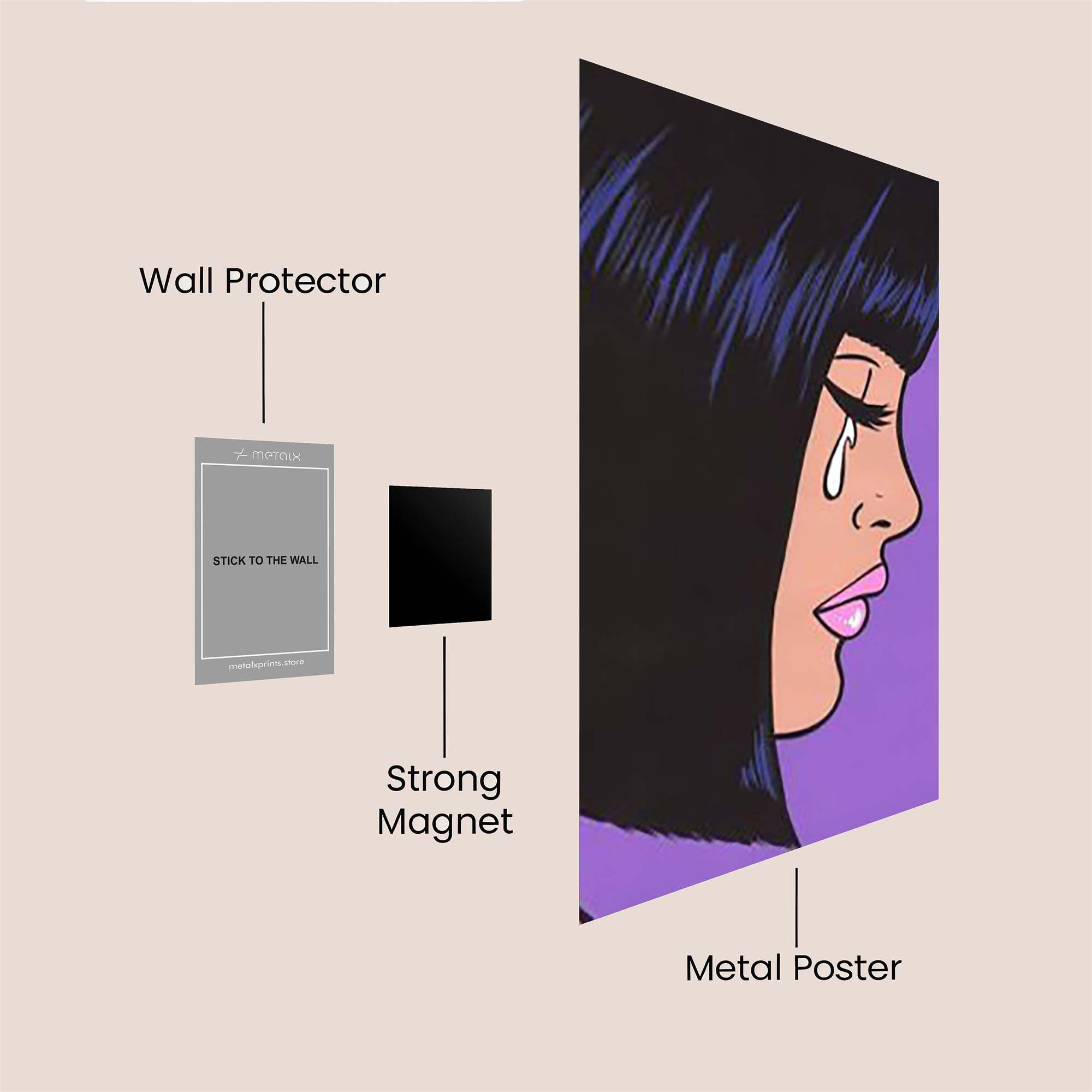 Silent Sorrow Safe Wall Magnetic / M