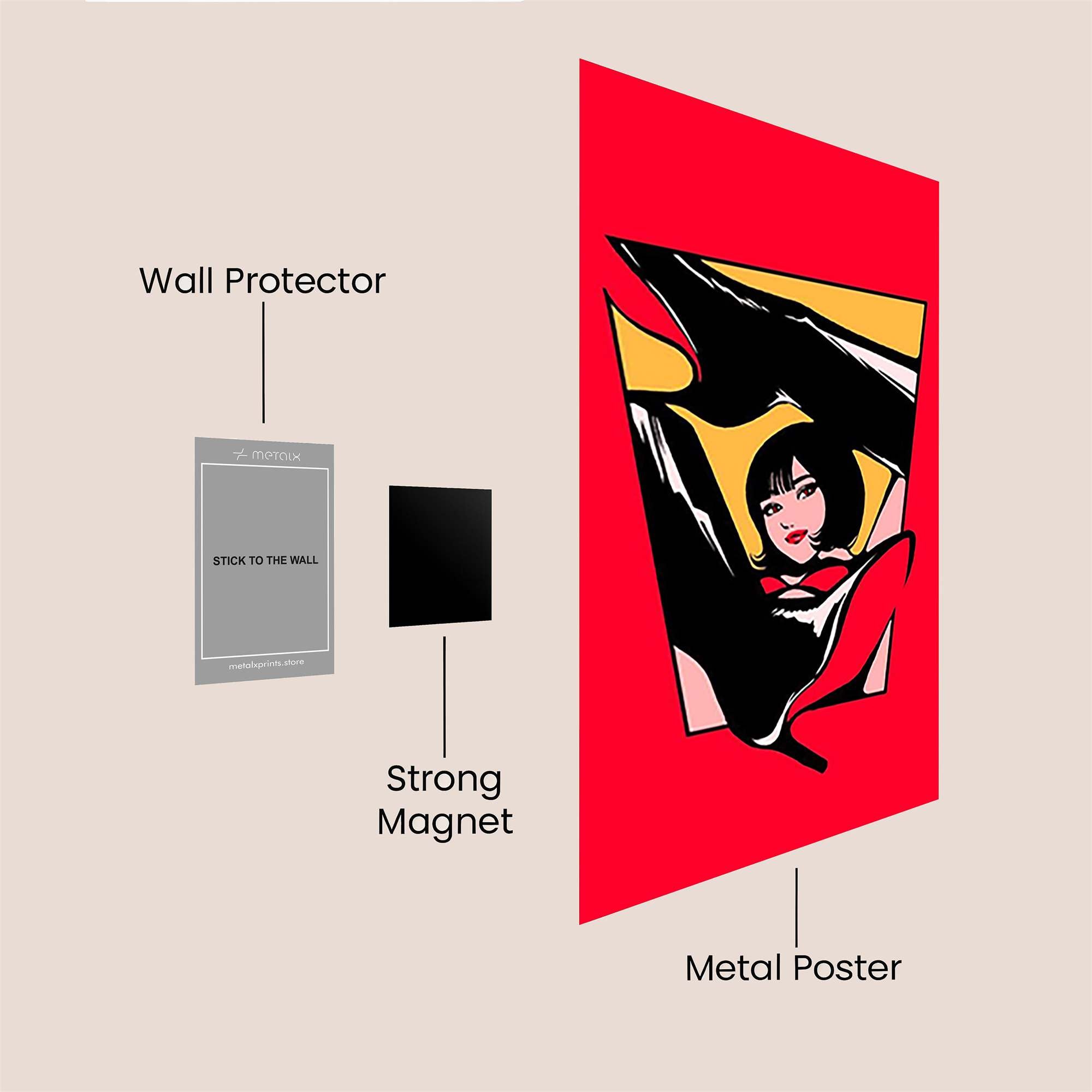 Shoe Seduction Safe Wall Magnetic / M