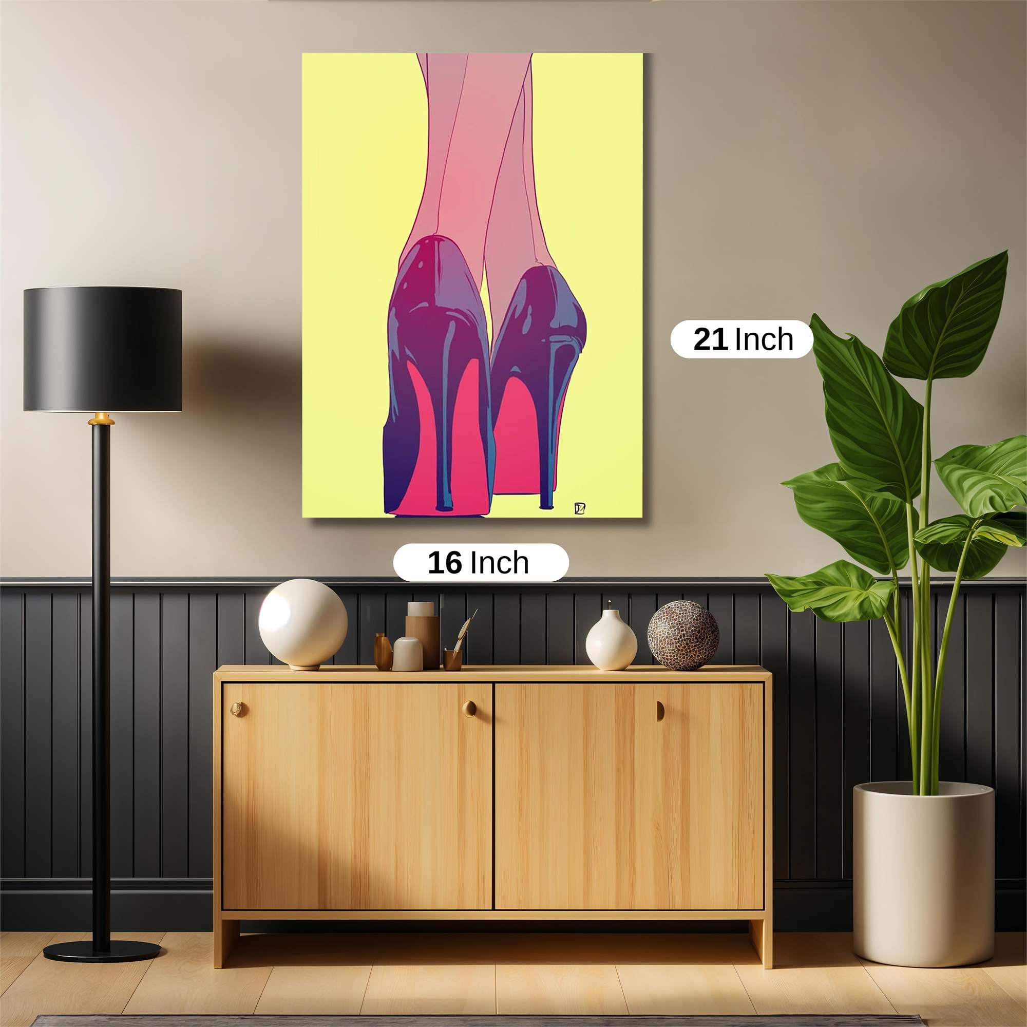 Heels Elegant Safe Wall Magnetic / M