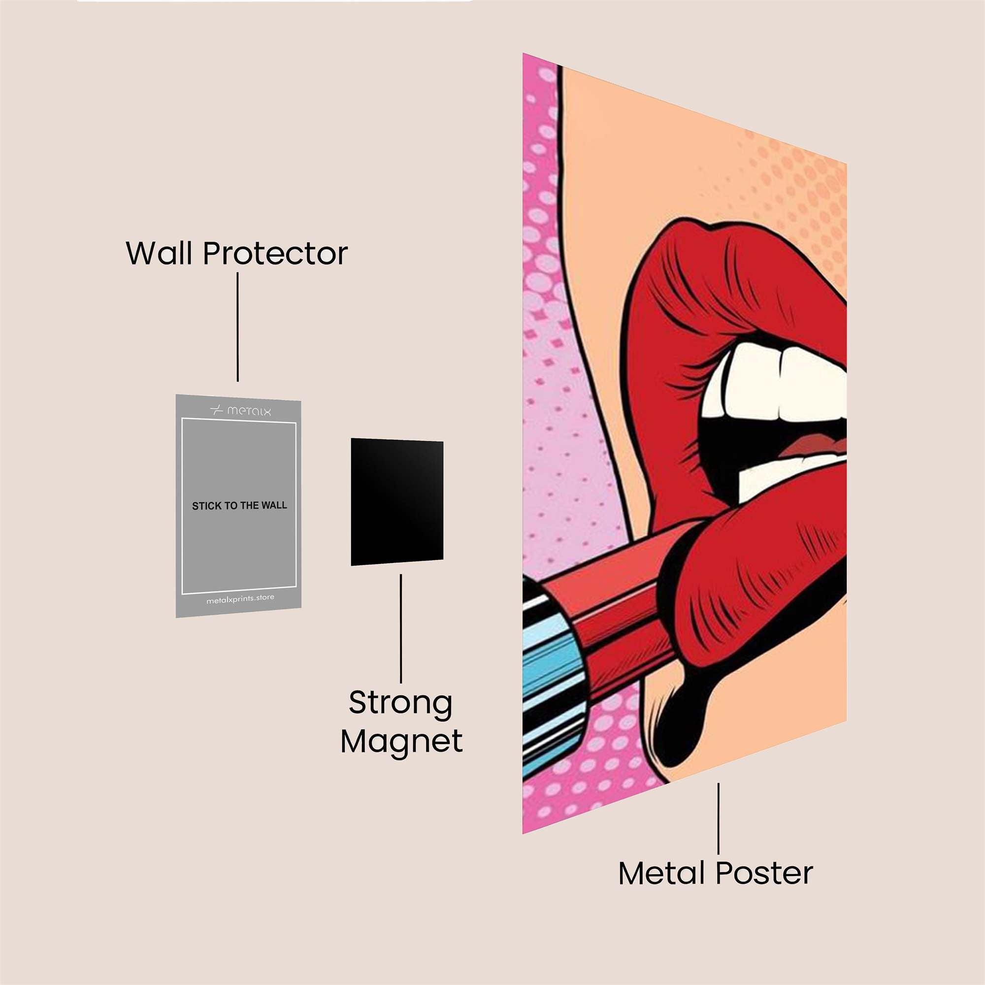 Lipstick Drama Safe Wall Magnetic / M