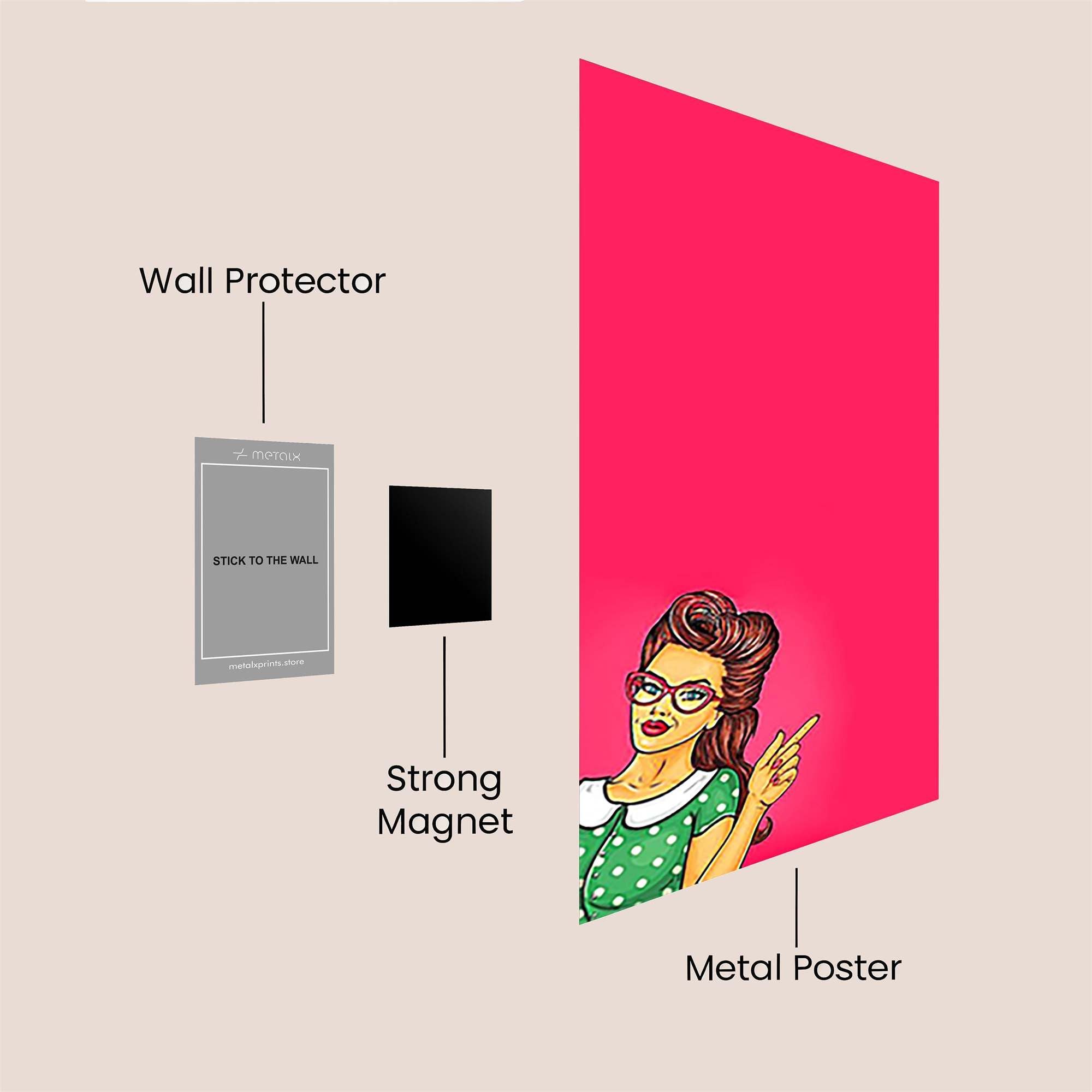 Librarian Zest Safe Wall Magnetic / M