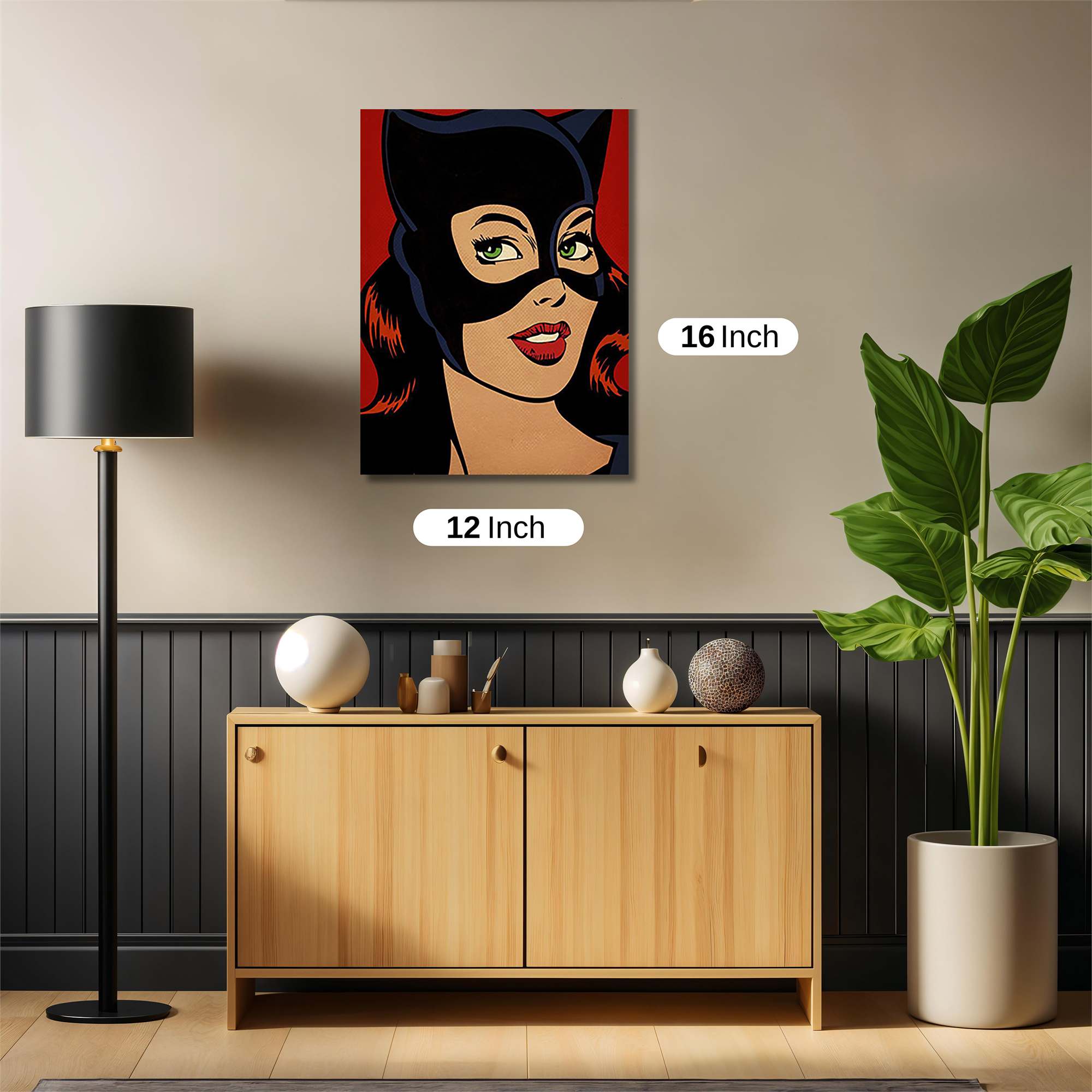 Catwoman Sultry Safe Wall Magnetic / M