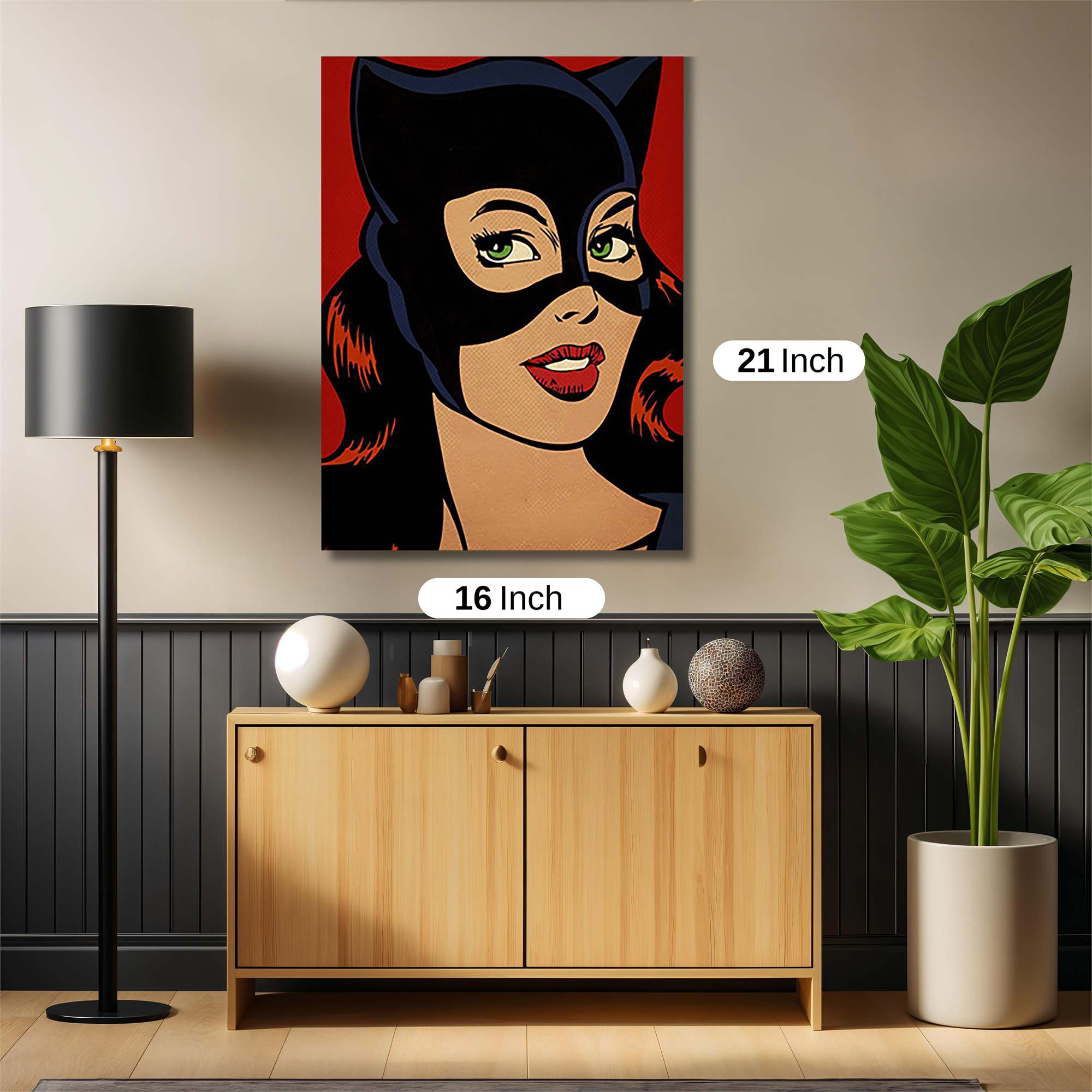 Catwoman Sultry Safe Wall Magnetic / M