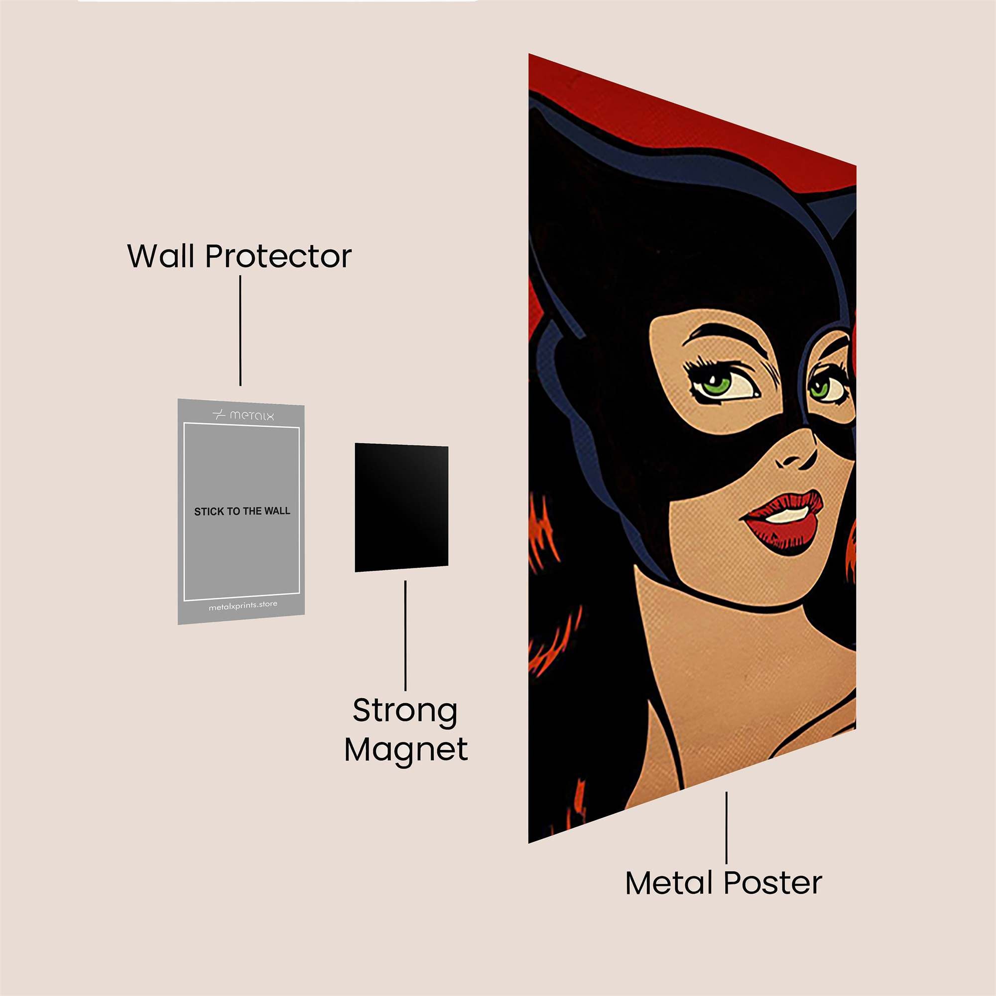 Catwoman Sultry Safe Wall Magnetic / M