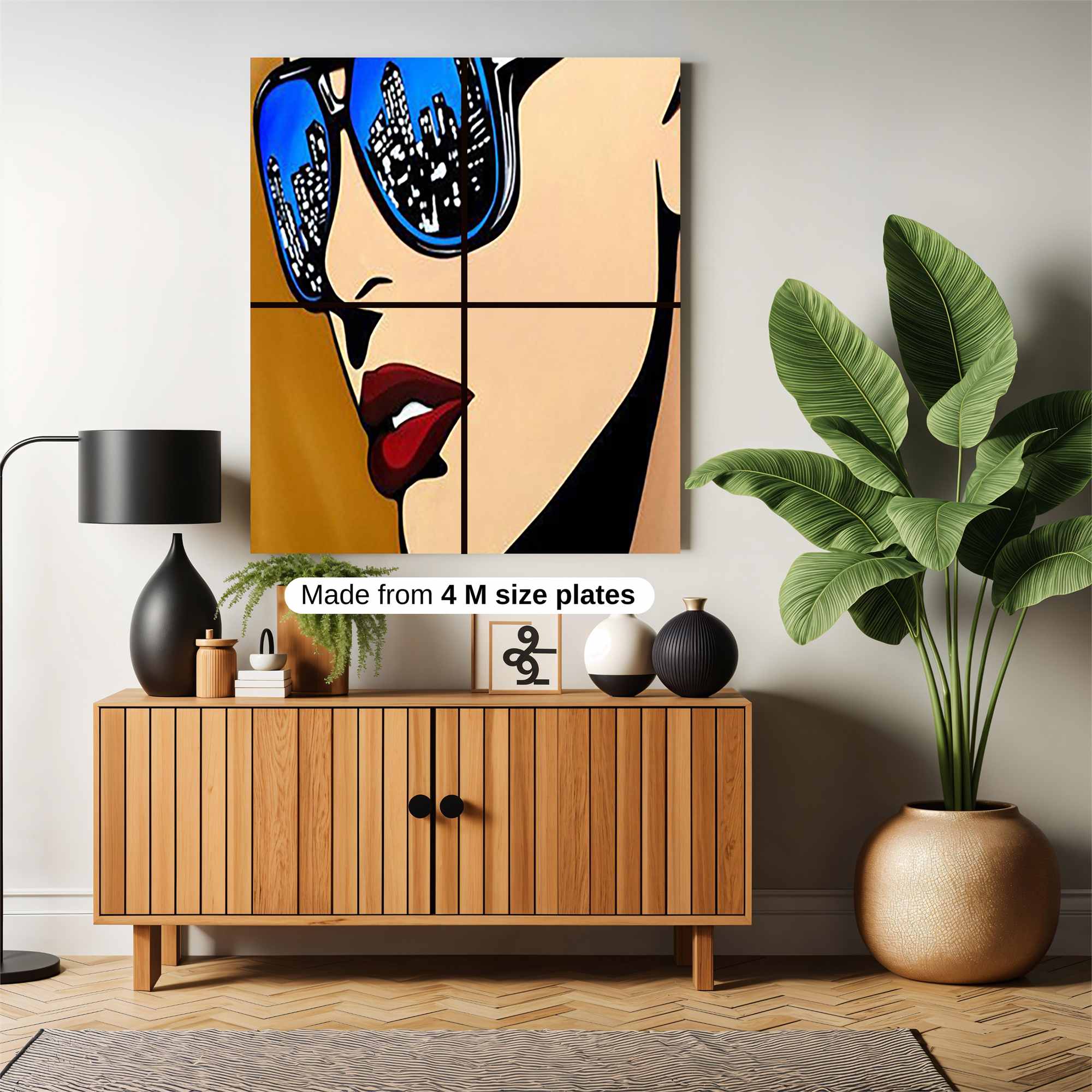 Cityscape Cool Safe Wall Magnetic / M