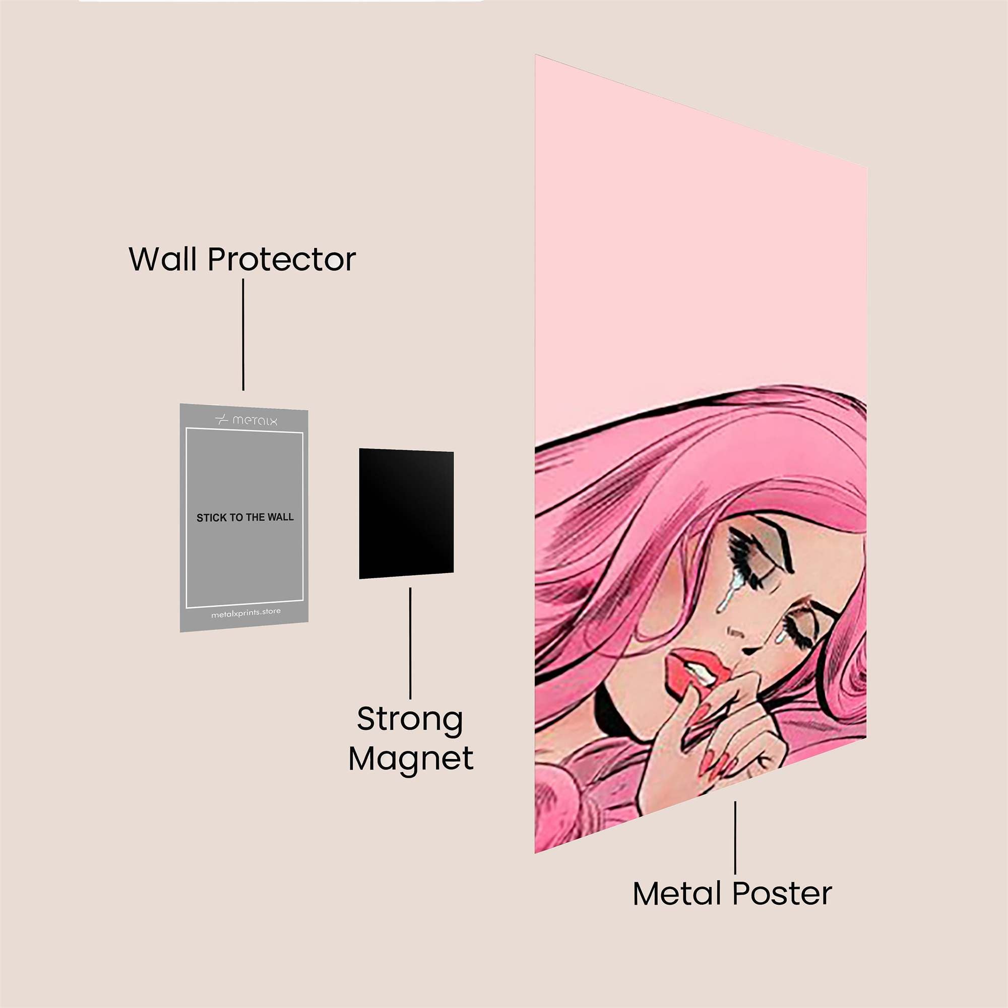 Tears Whisper Safe Wall Magnetic / M