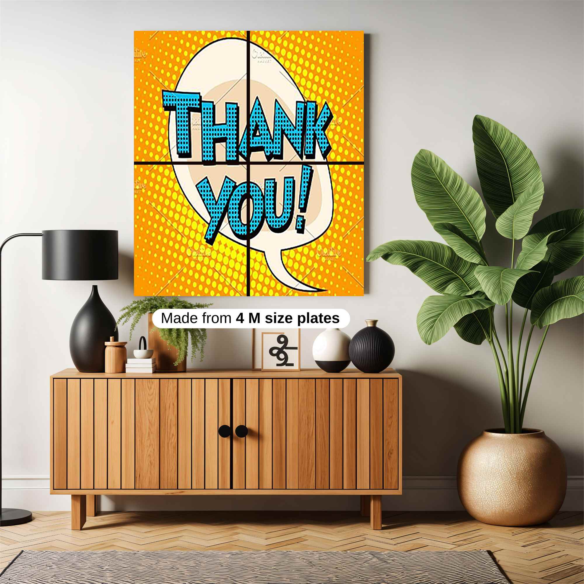 Thank You! Joyful Safe Wall Magnetic / M