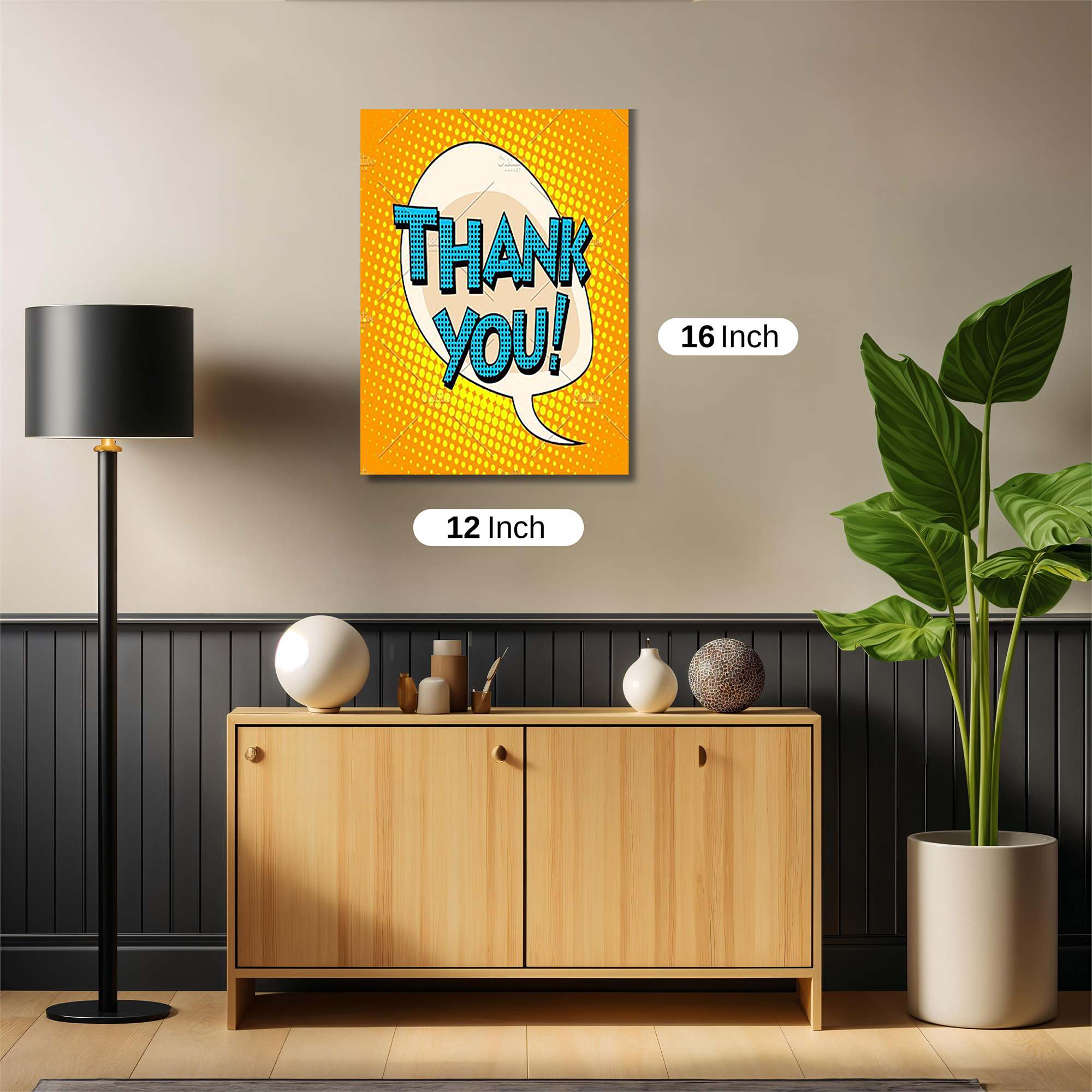 Thank You! Joyful Safe Wall Magnetic / M