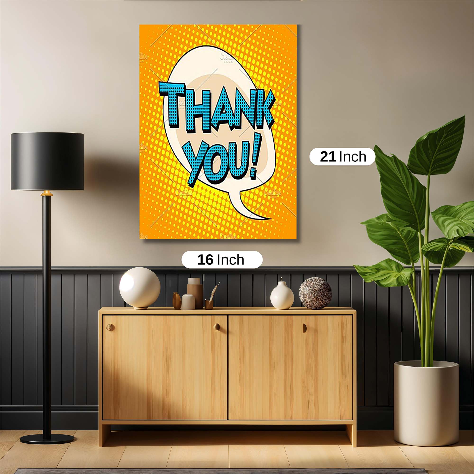 Thank You! Joyful Safe Wall Magnetic / M