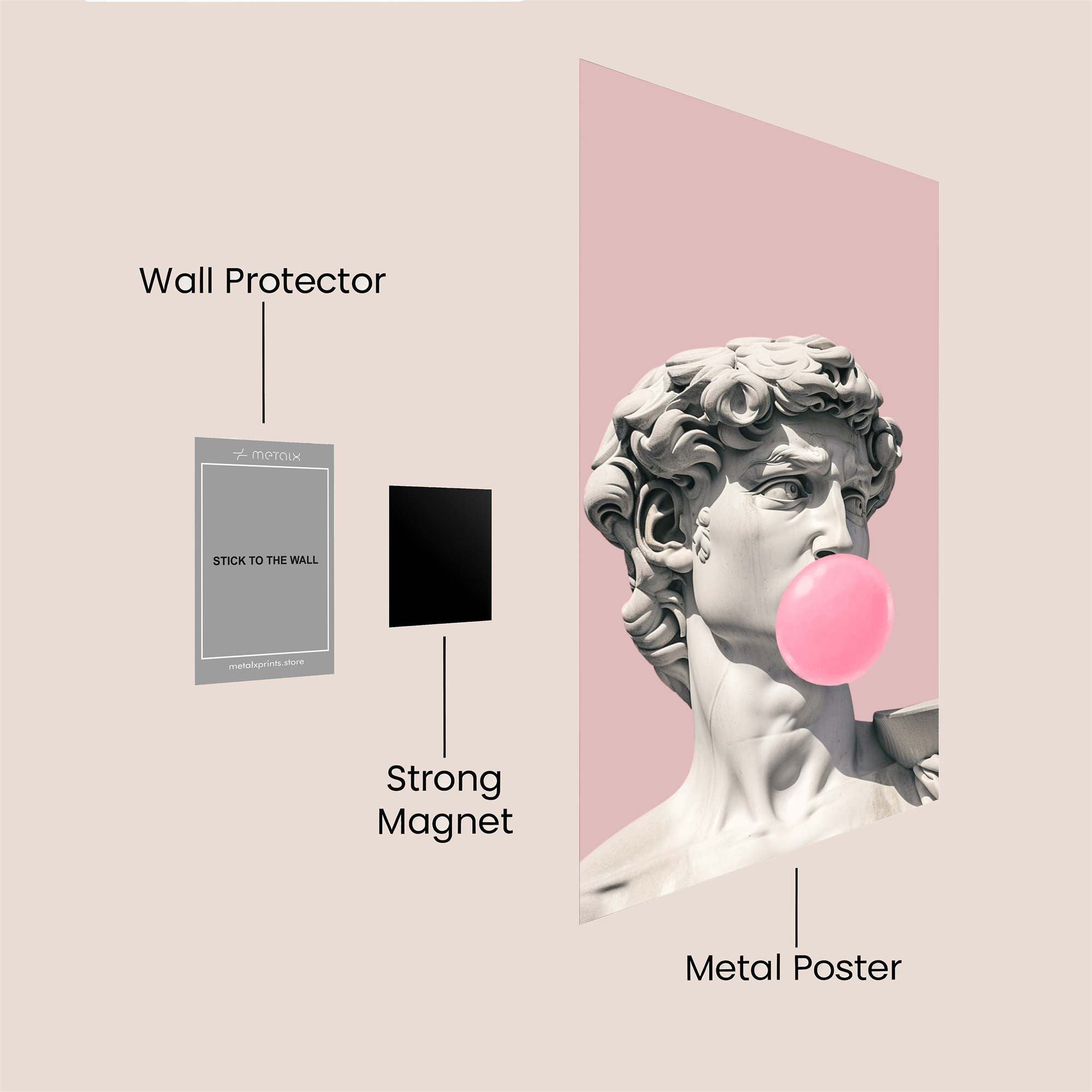 David's Whimsy Safe Wall Magnetic / M