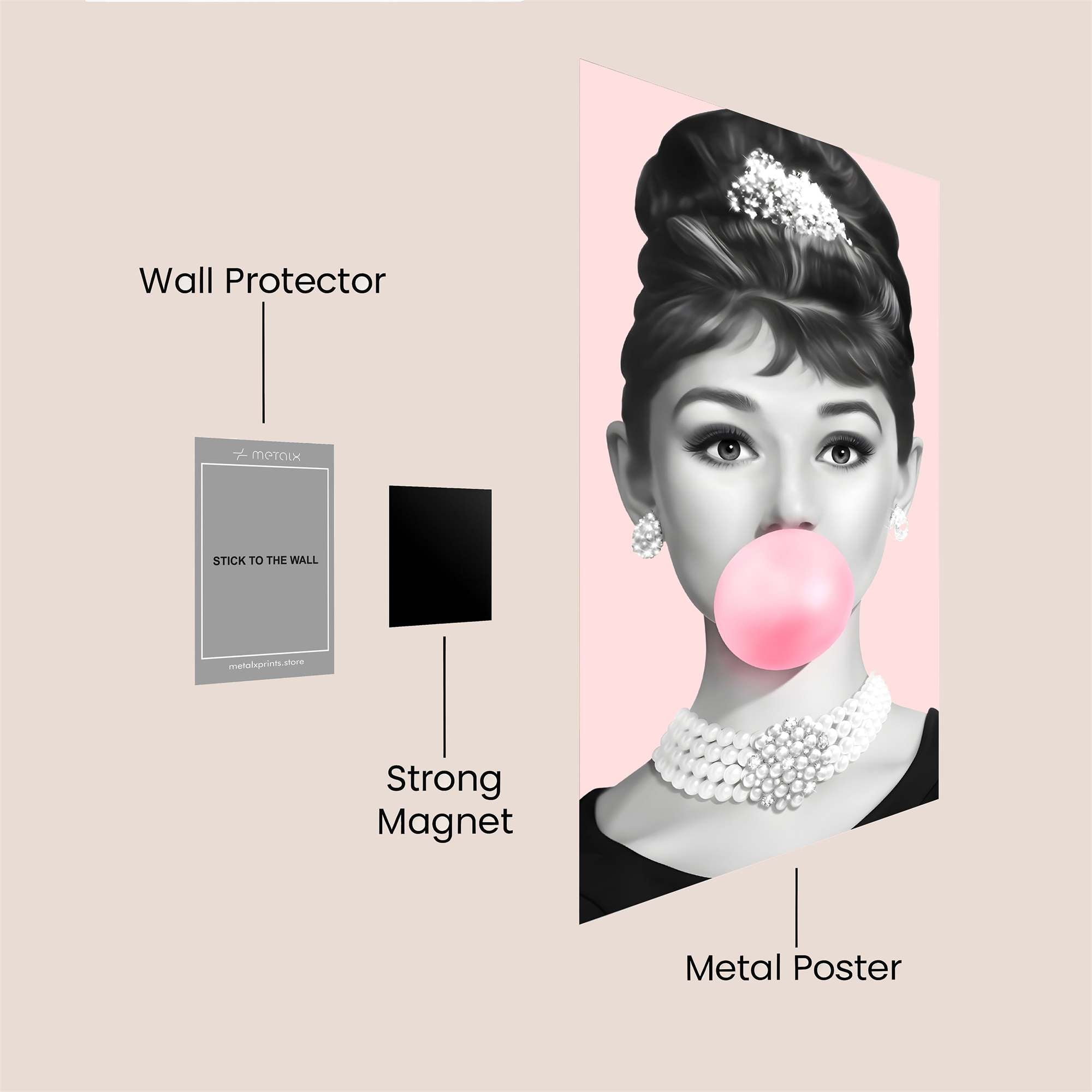 Audrey Playful Safe Wall Magnetic / M