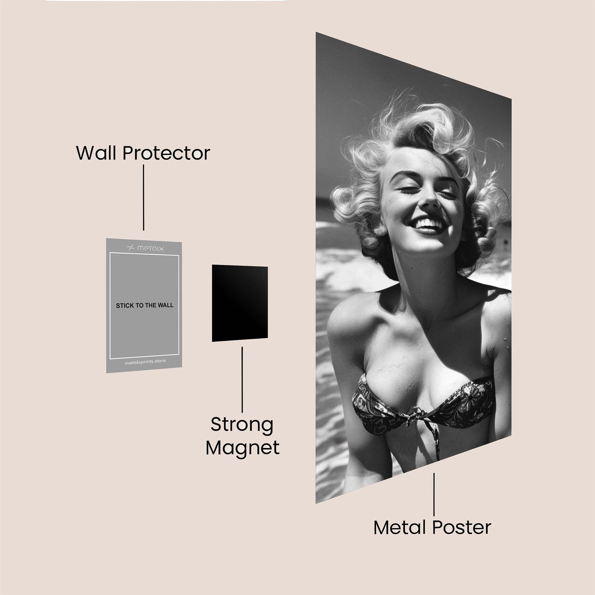 Beach Bliss Safe Wall Magnetic / M