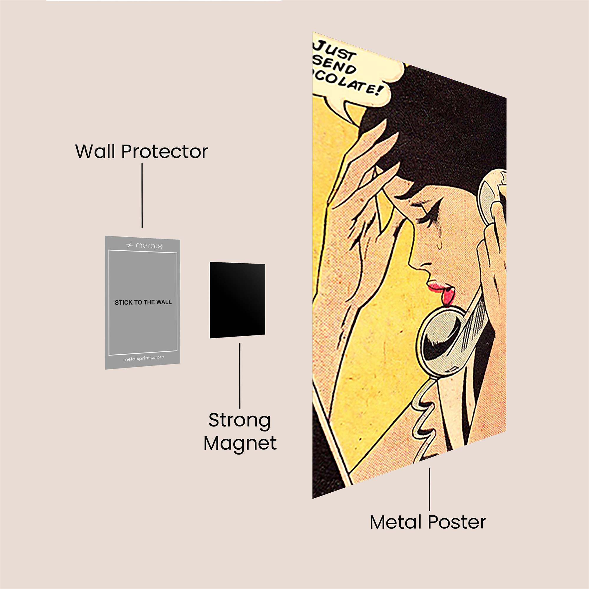 Chocolate Craving Safe Wall Magnetic / M