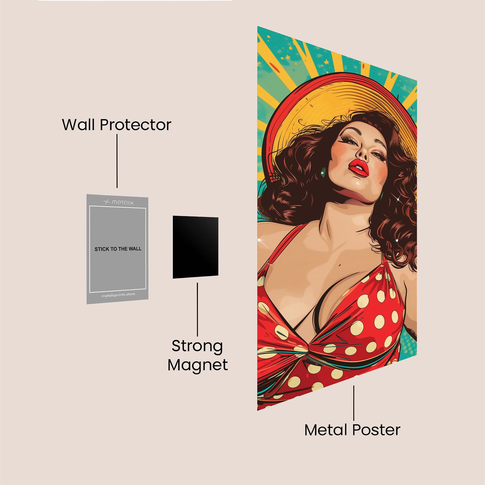 Sunshine Sultry Safe Wall Magnetic / M