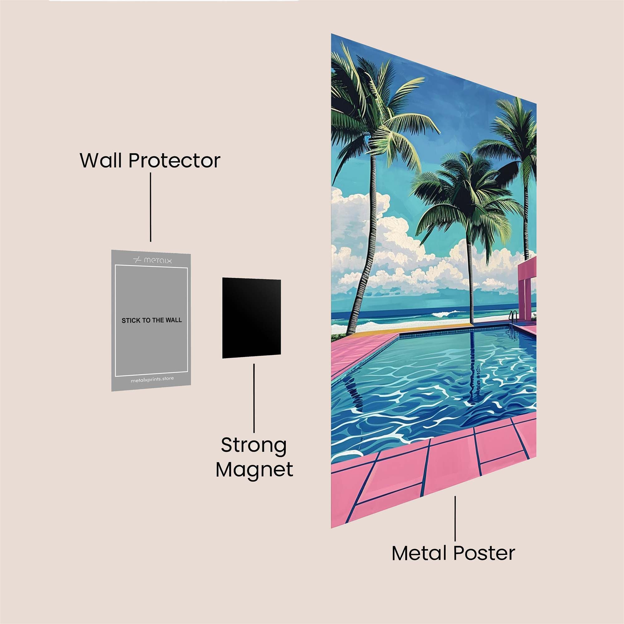 Tropical Bliss Safe Wall Magnetic / M