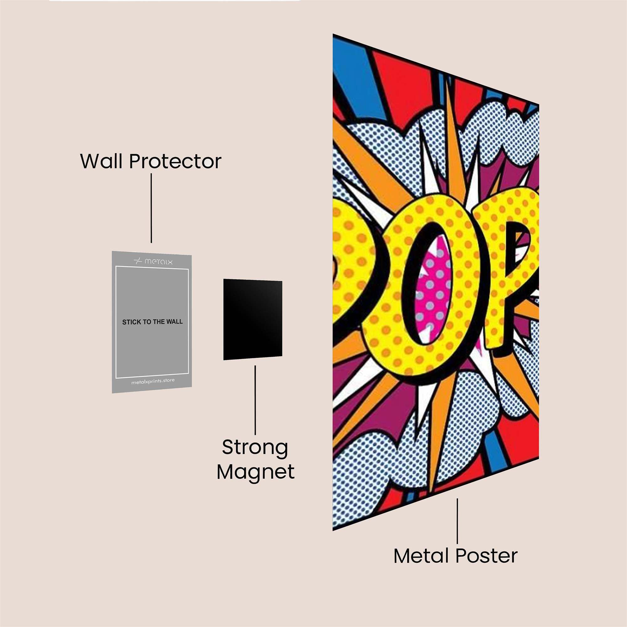 Pop! Explosion Safe Wall Magnetic / M