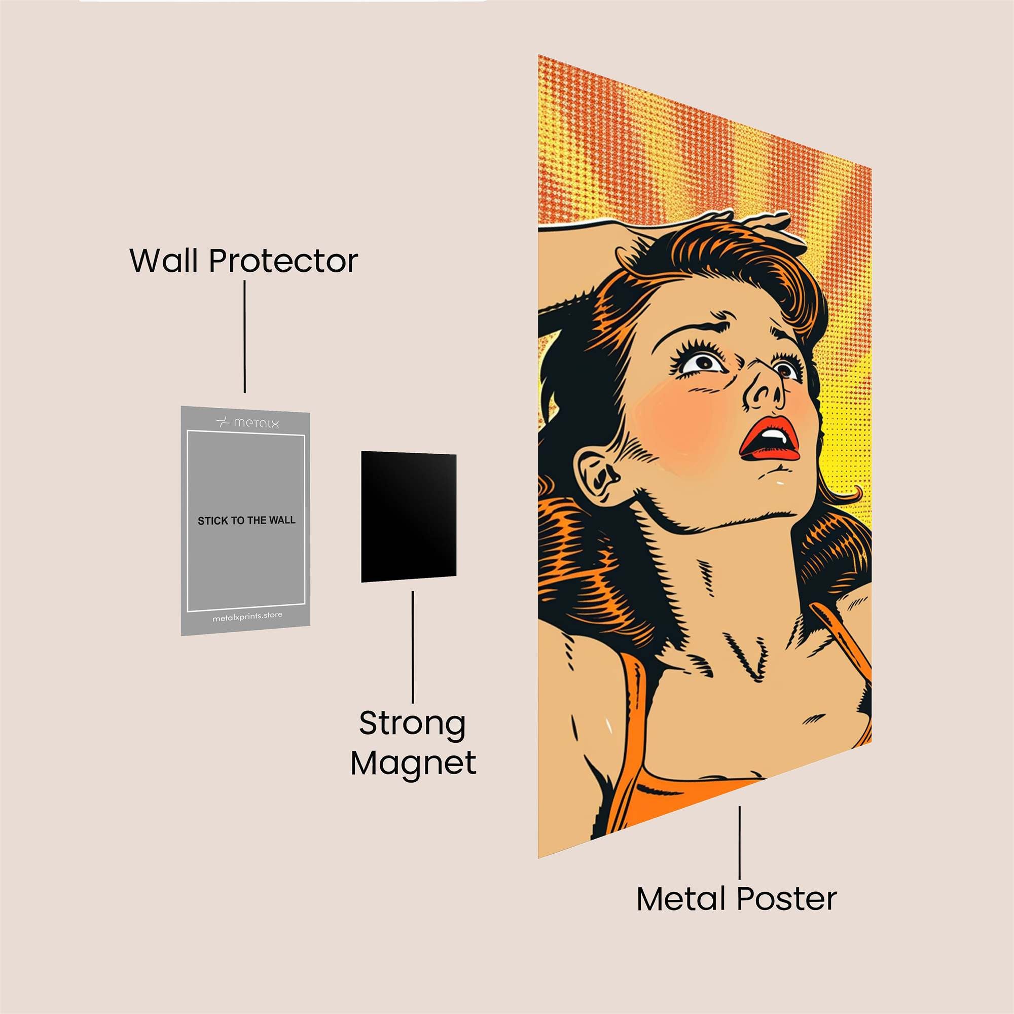 Surprise Explosion Safe Wall Magnetic / M
