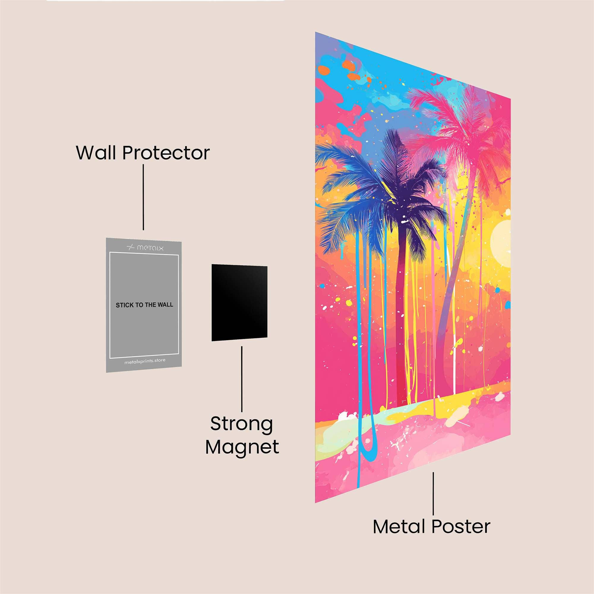Palm Euphoria Safe Wall Magnetic / M