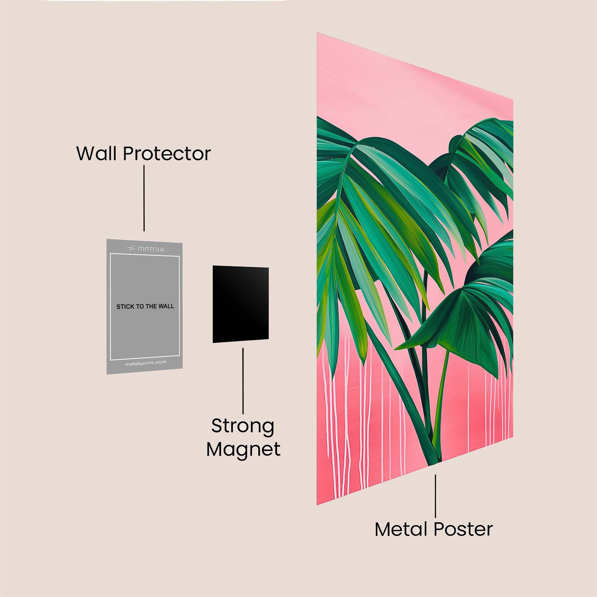 Palm Serenity Safe Wall Magnetic / M