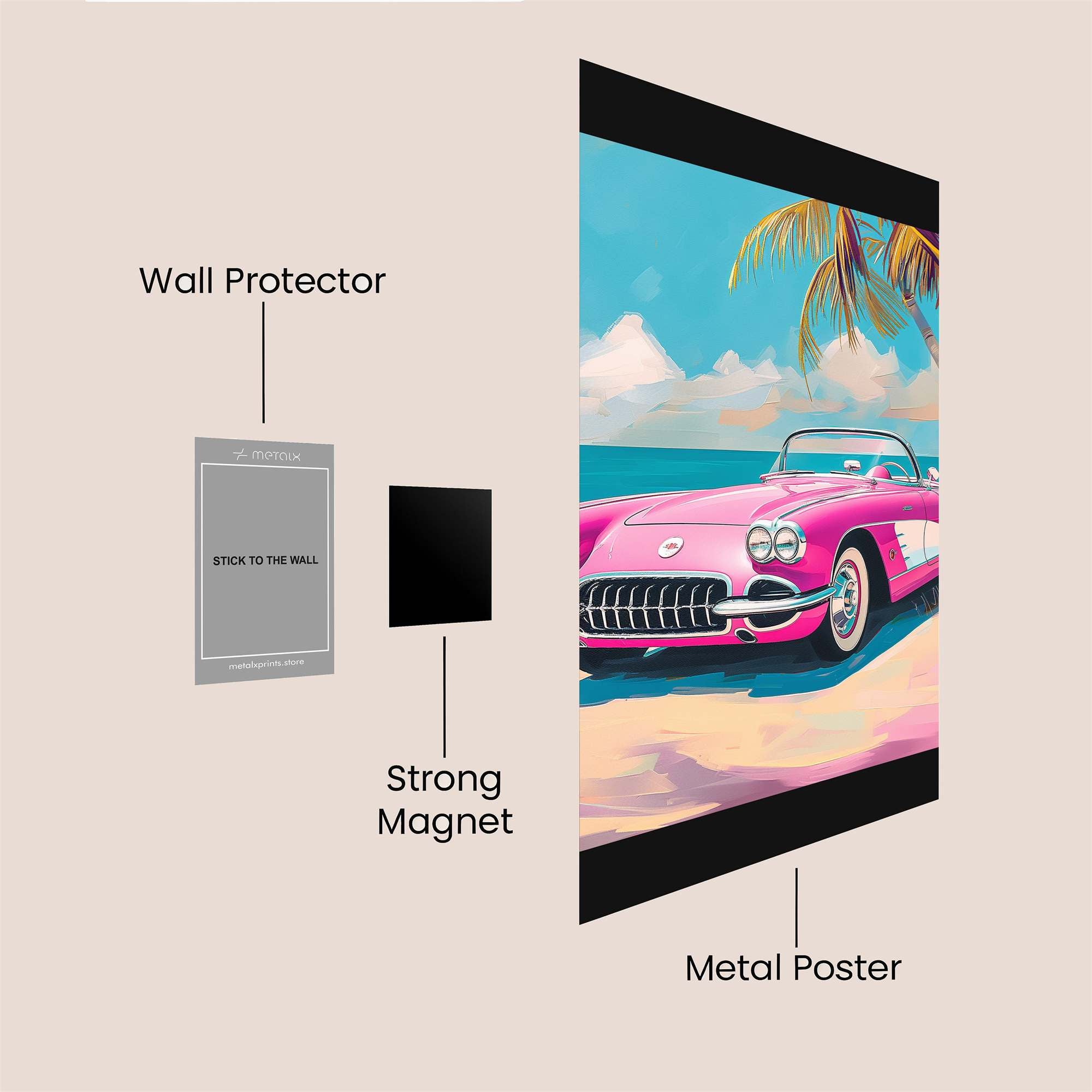 Corvette Dream Safe Wall Magnetic / M