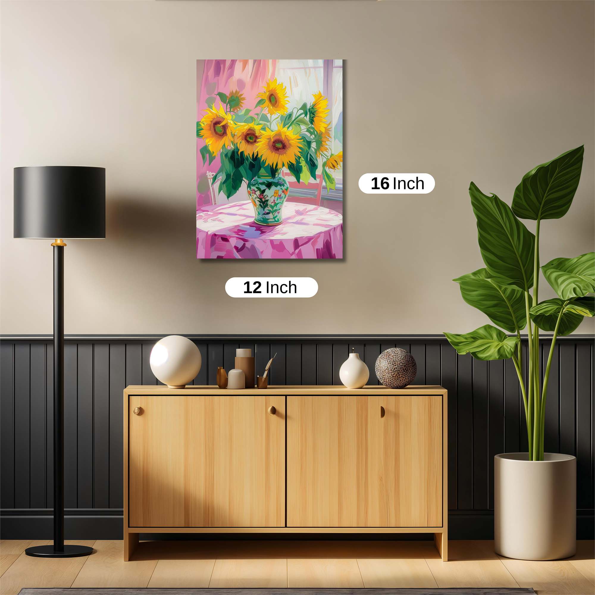 Sunflowers Serene Safe Wall Magnetic / M