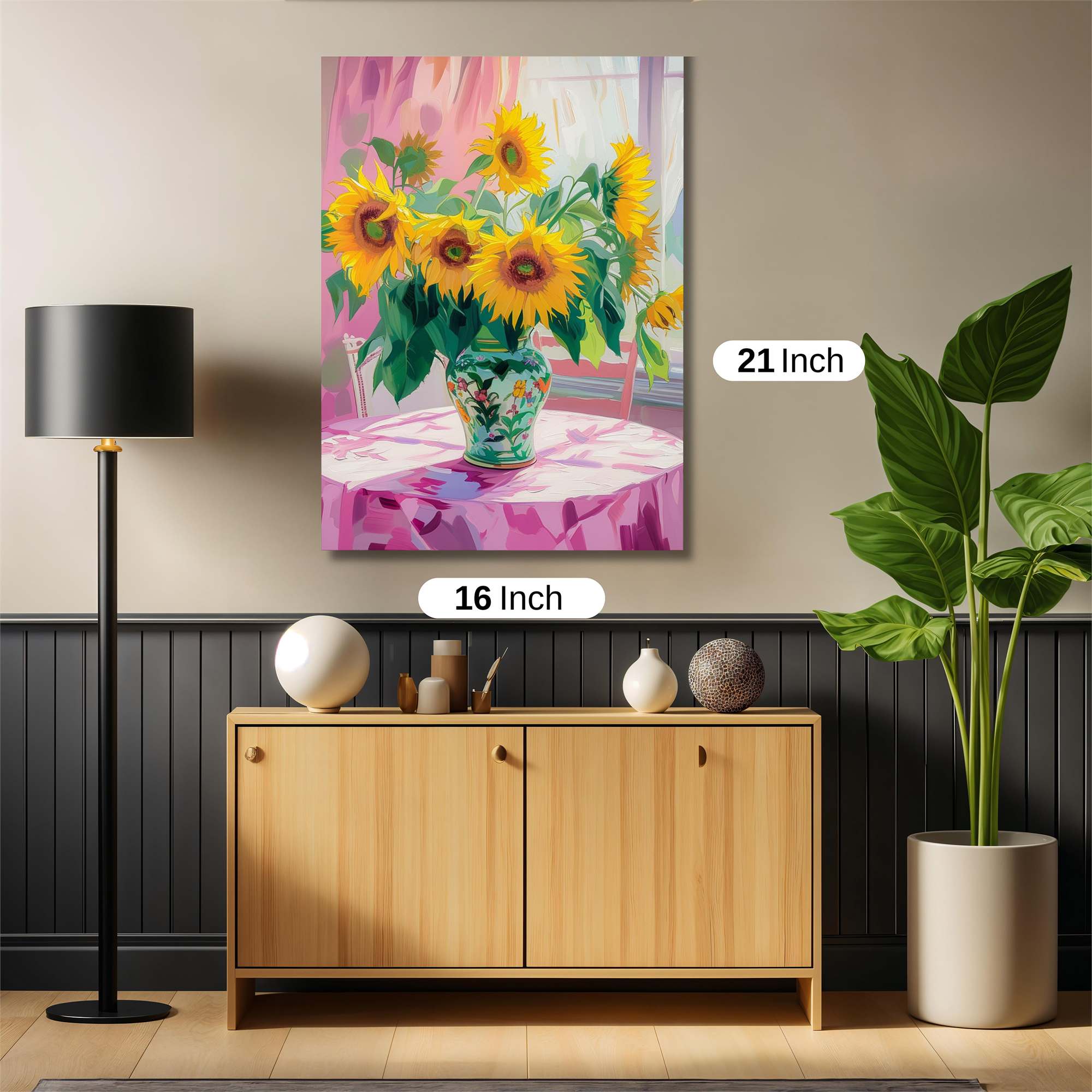 Sunflowers Serene Safe Wall Magnetic / M