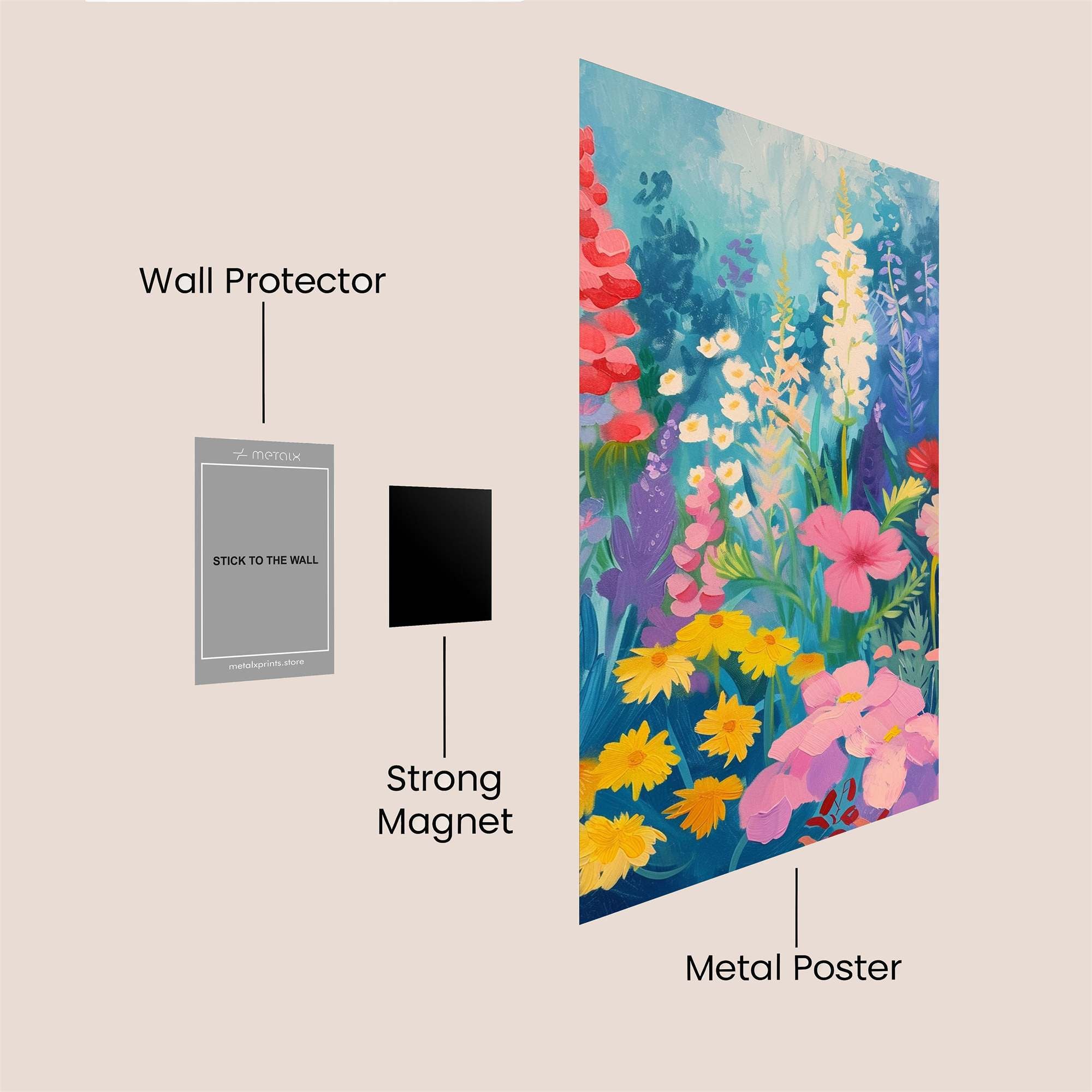 Floral Dream Safe Wall Magnetic / M