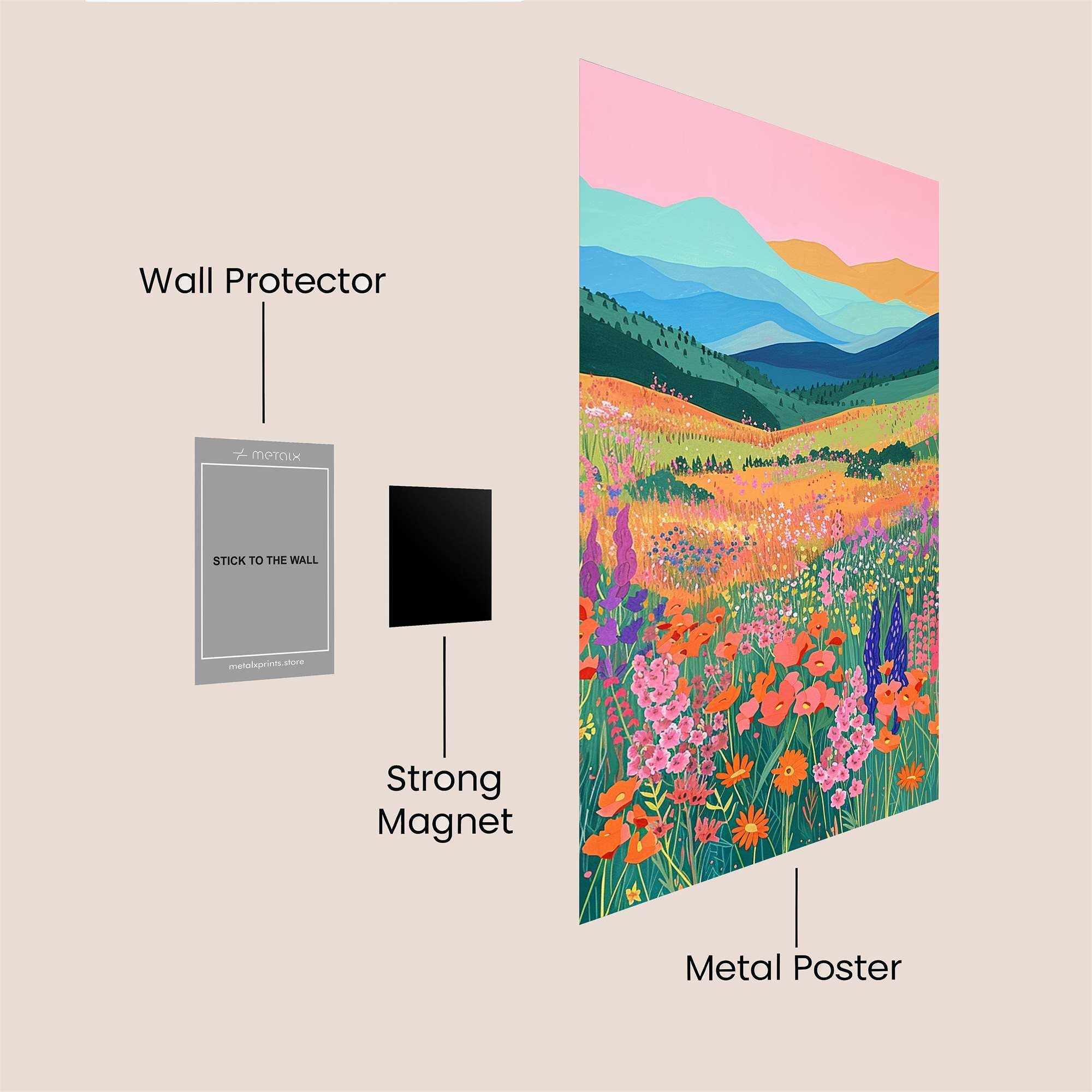 Mountain Bliss Safe Wall Magnetic / M