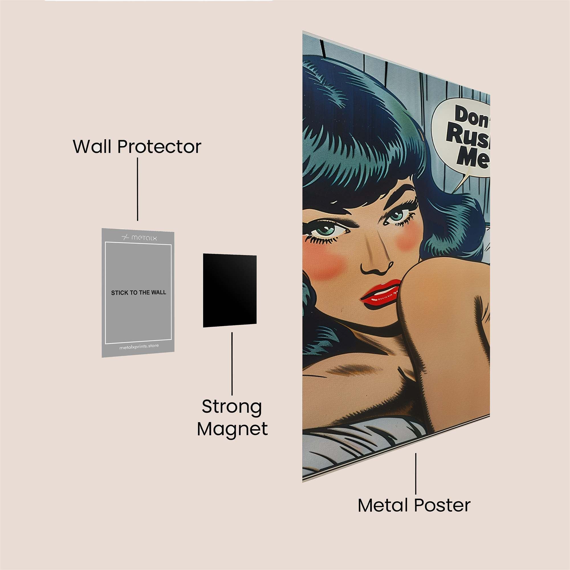 Vixen Sultry Safe Wall Magnetic / M