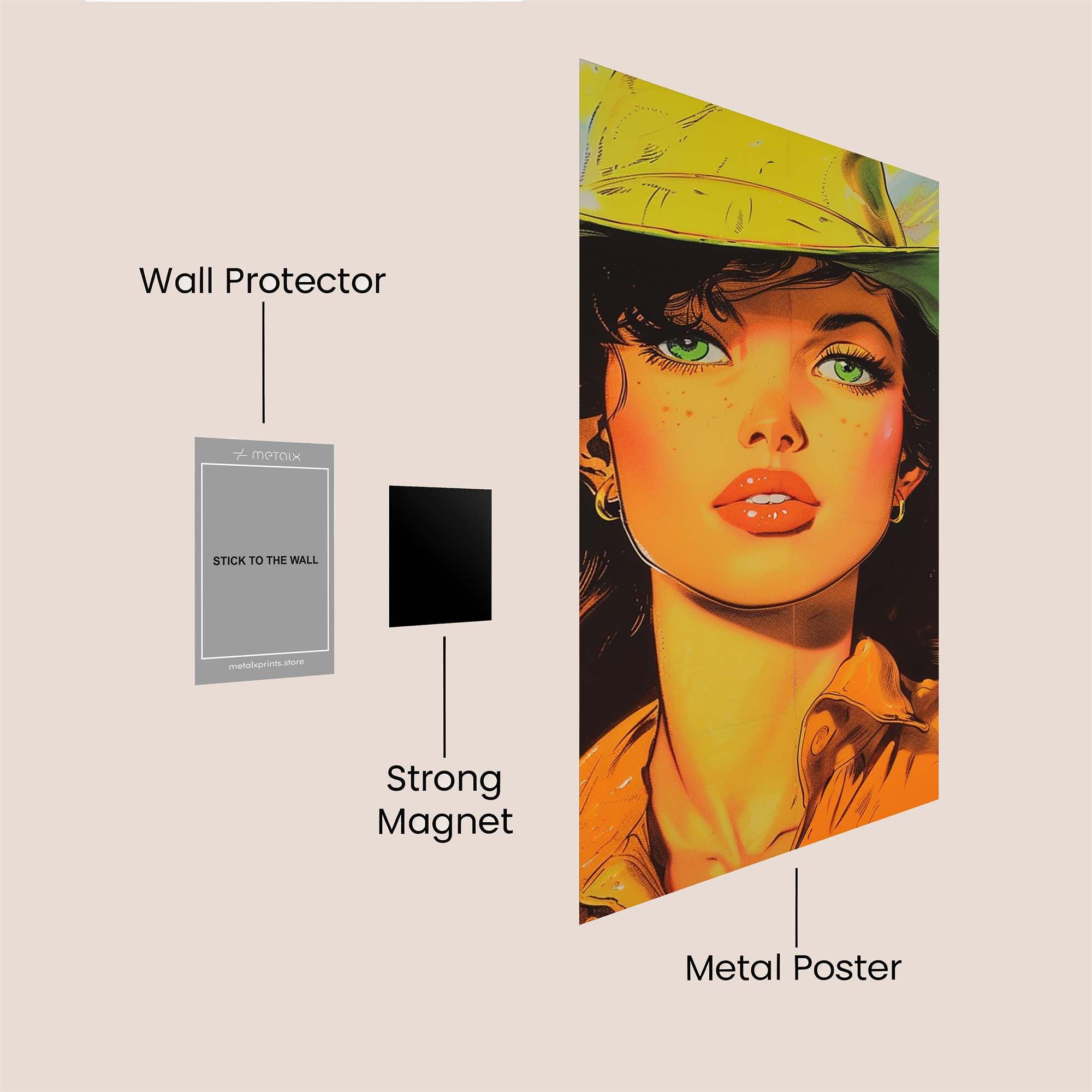 Cowgirl Enigma Safe Wall Magnetic / M