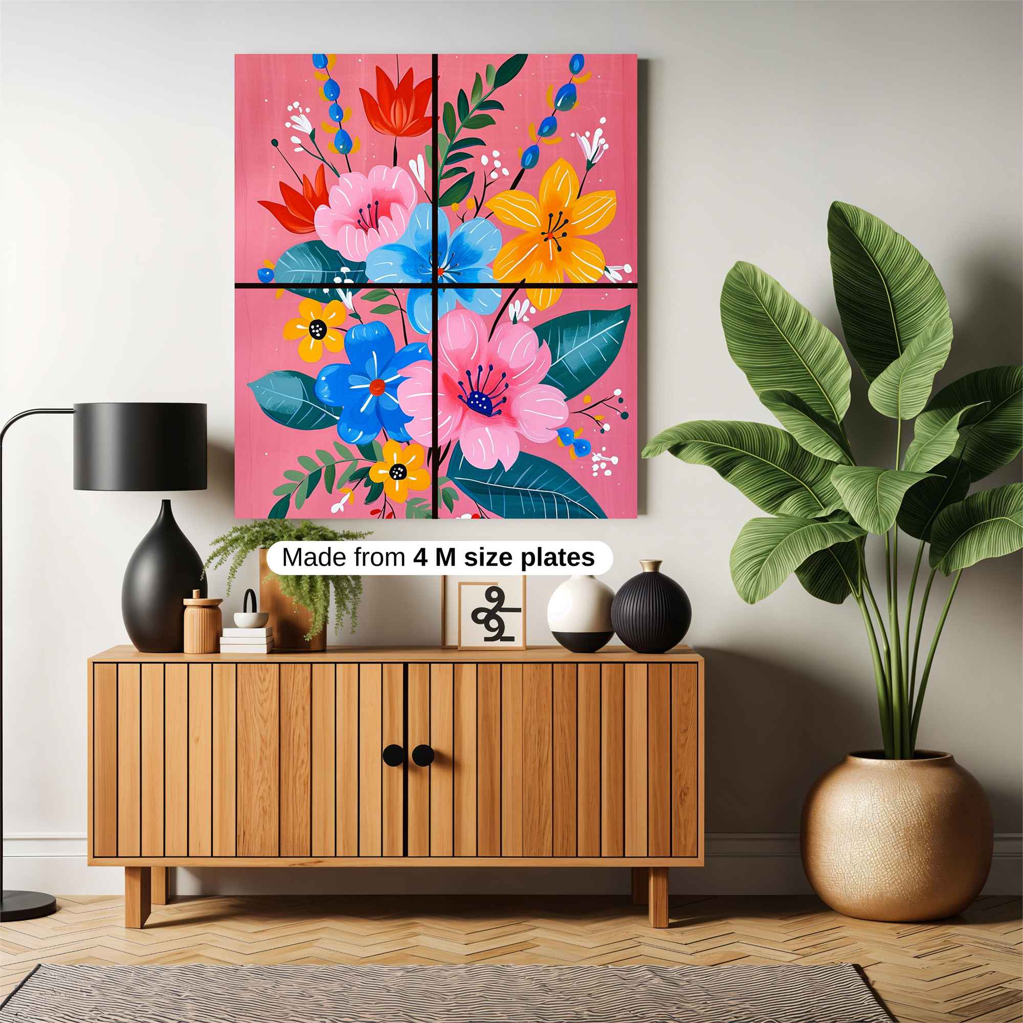 Floral Fiesta Safe Wall Magnetic / M