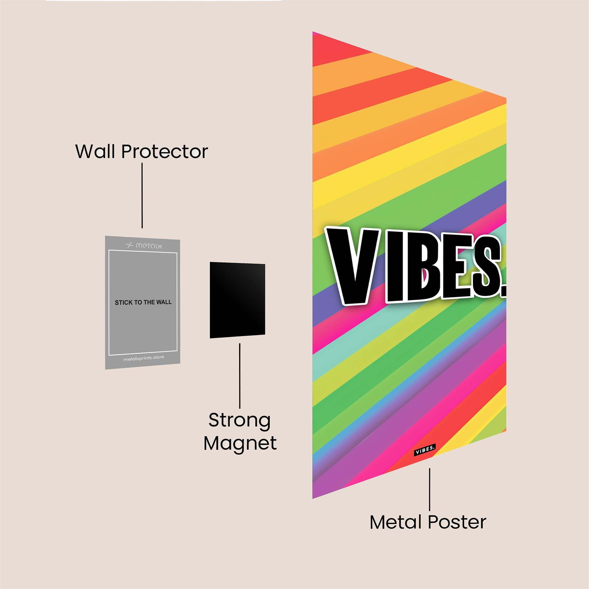 VIBES Euphoria Safe Wall Magnetic / M