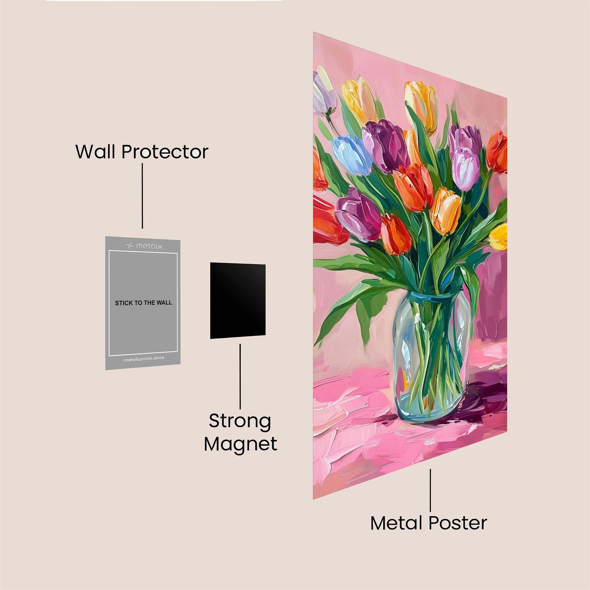 Tulip Radiance Safe Wall Magnetic / M