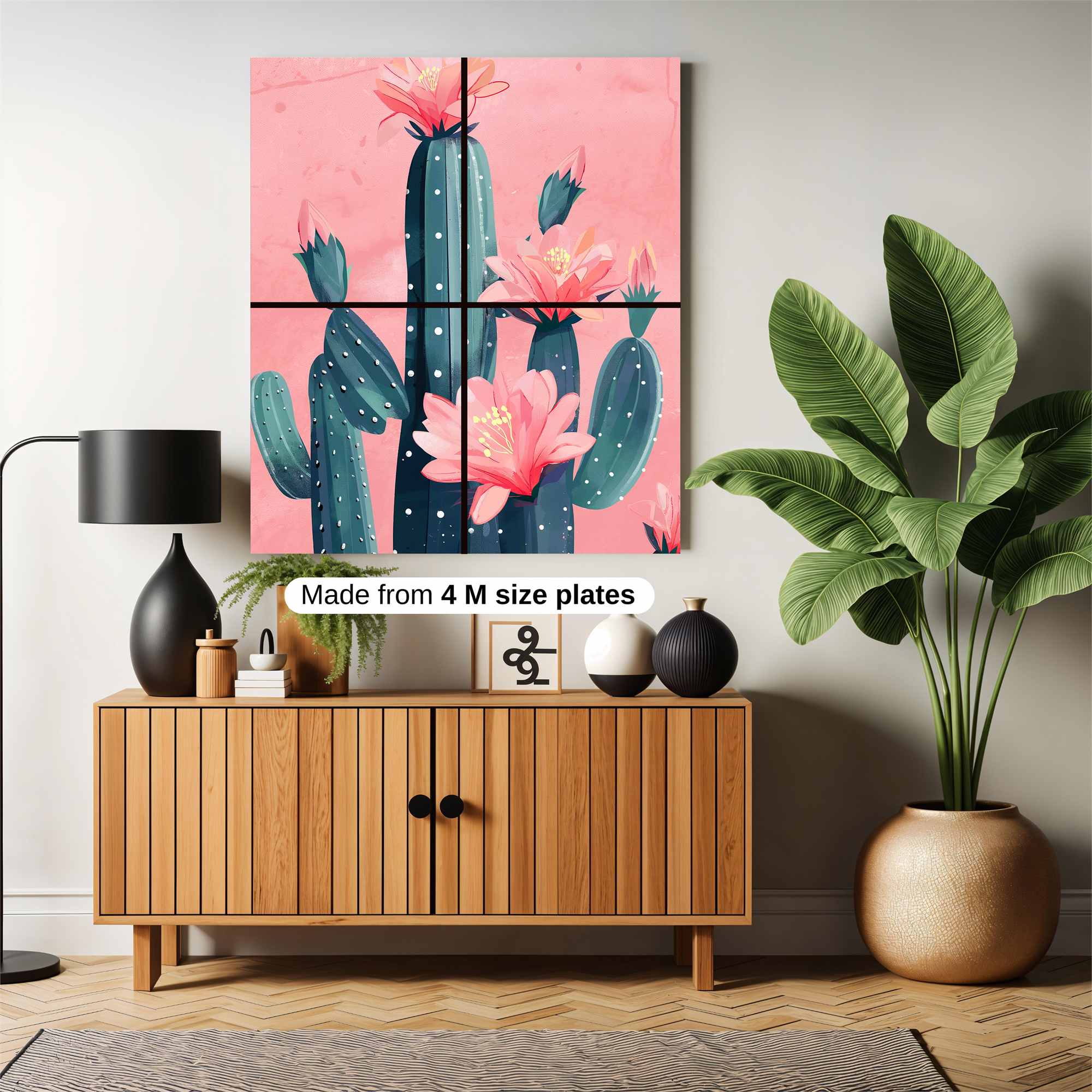 Cactus Bloom Safe Wall Magnetic / M